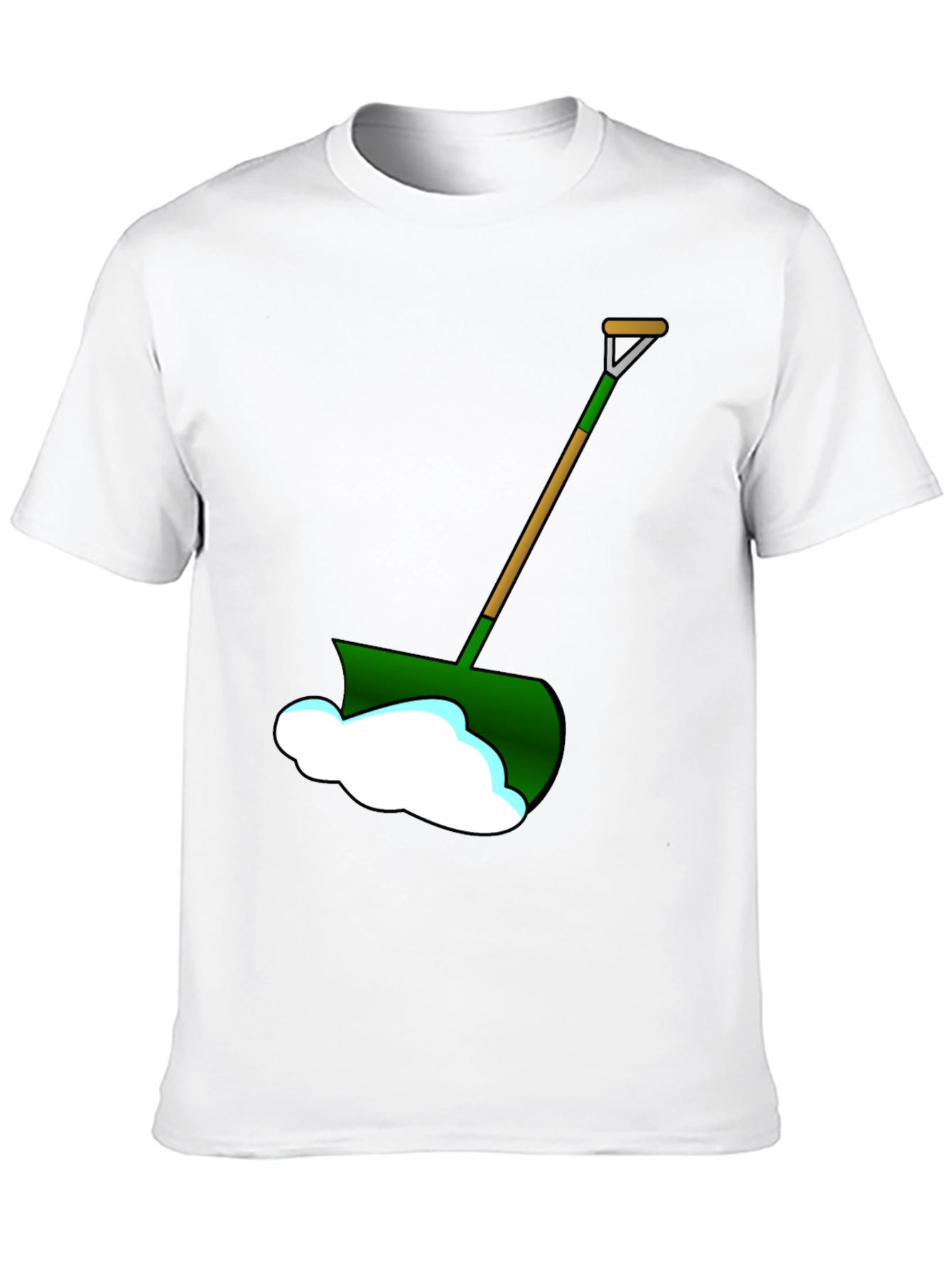 Black Snow Shovel Graphic T-Shirt - Winter Ready! view 10