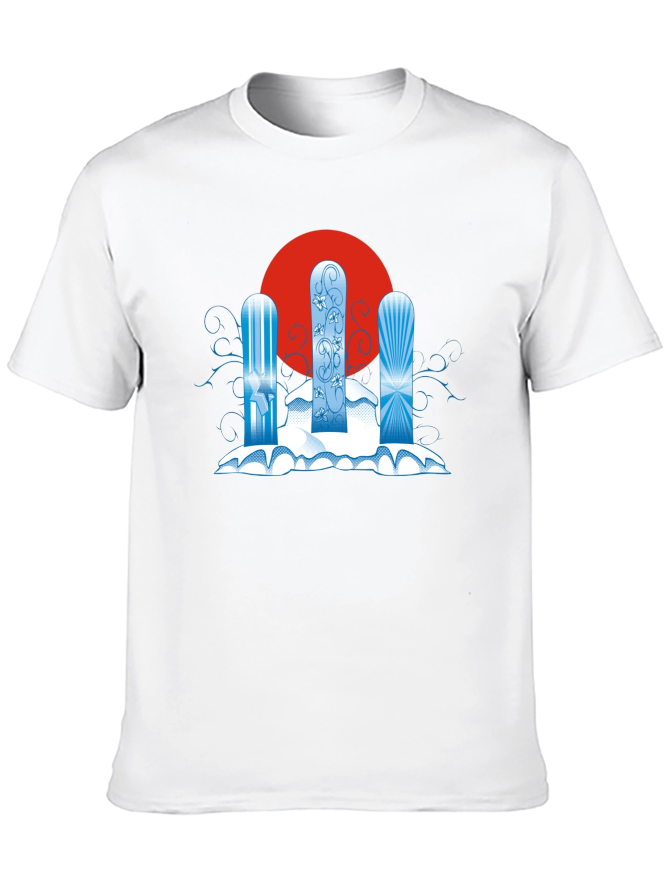 Black Snowboard Trio Graphic T-Shirt view 10