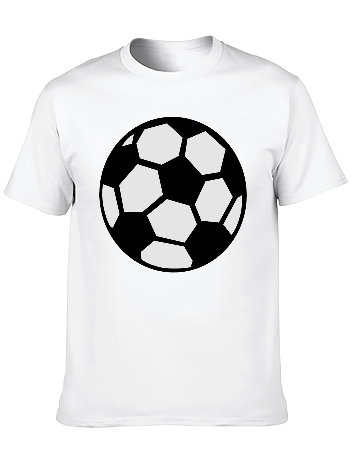 Black Soccer Ball Graphic Black T-Shirt view 10
