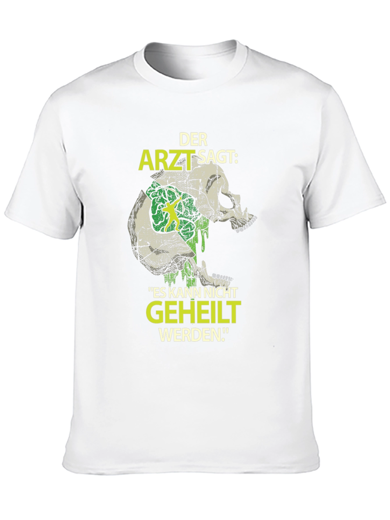 Black Zombie Brain Skull T-Shirt - Der Arzt Sagt view 10