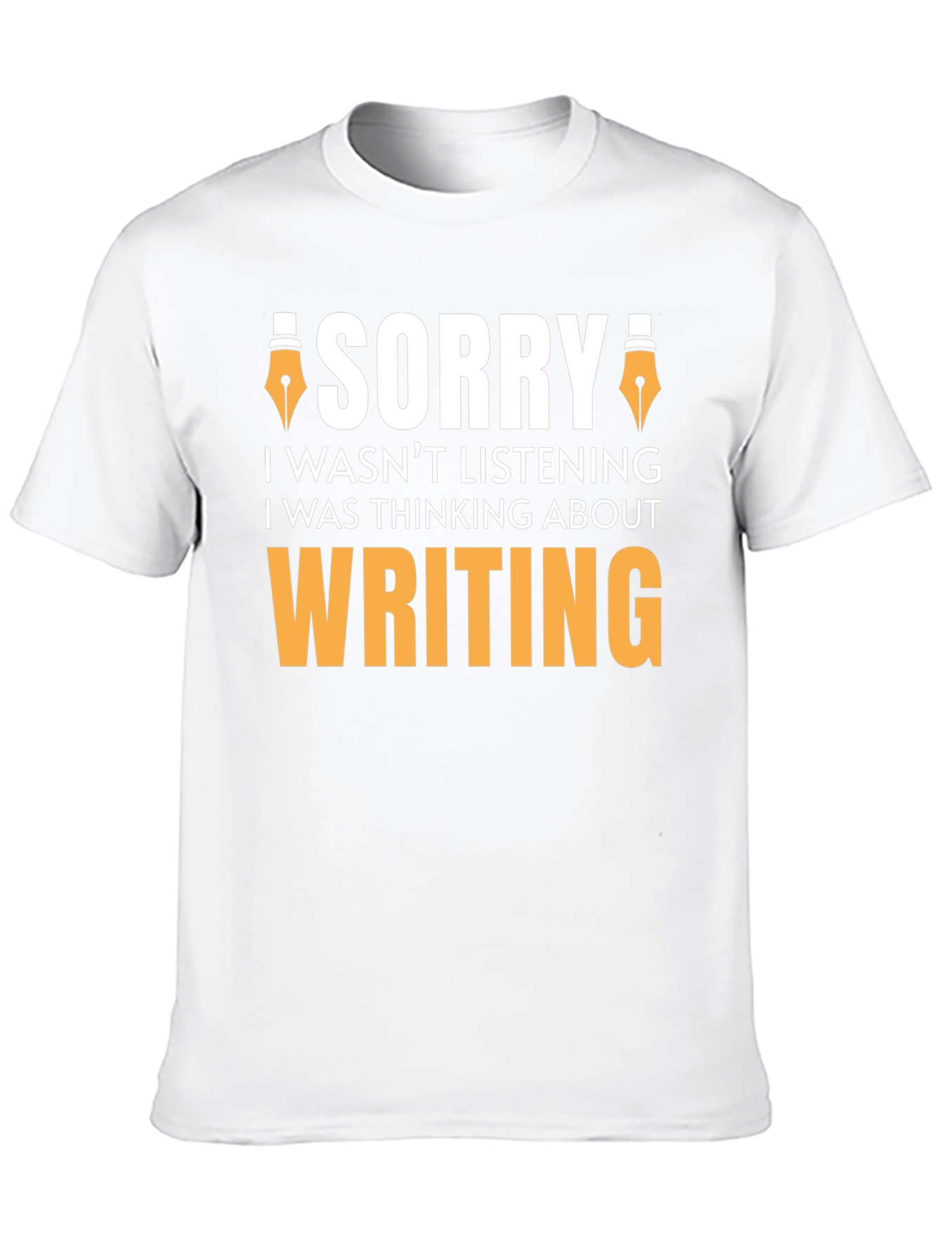 Black Sorry Writing Funny T-Shirt view 10