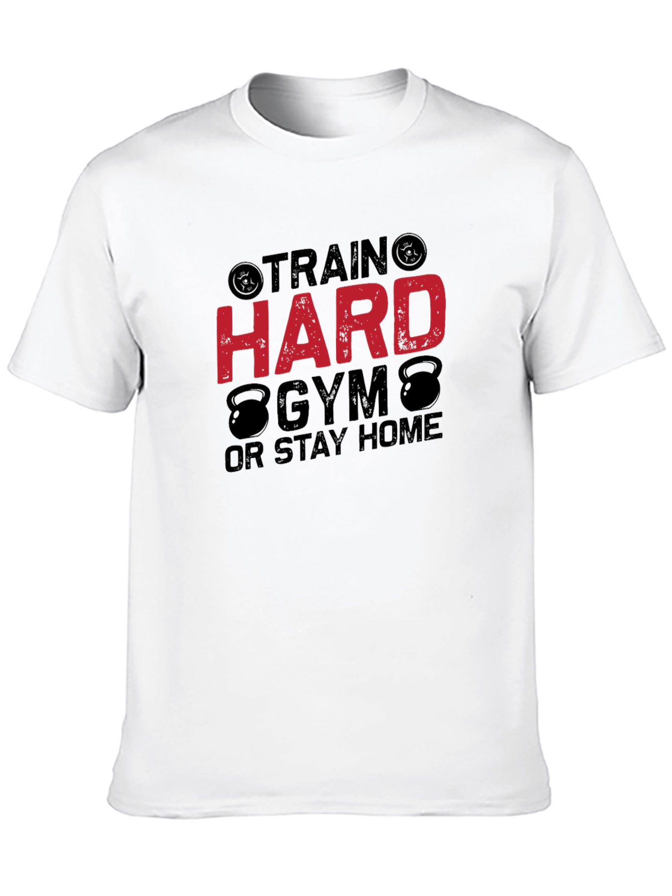 Black Train Hard Gym Black T-Shirt for Men view 10