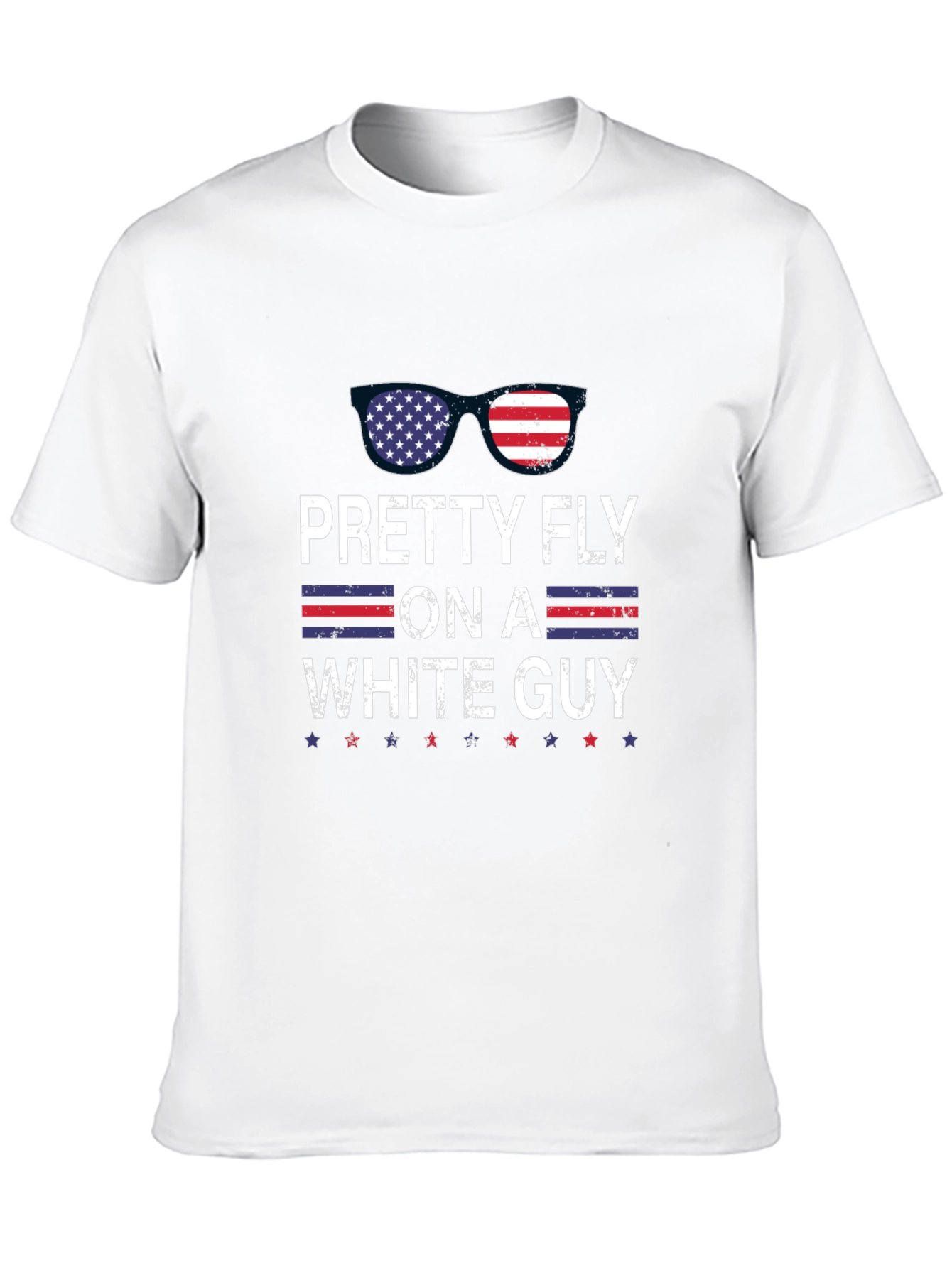 Black Pretty Fly On A White Guy Patriotic T-Shirt view 10