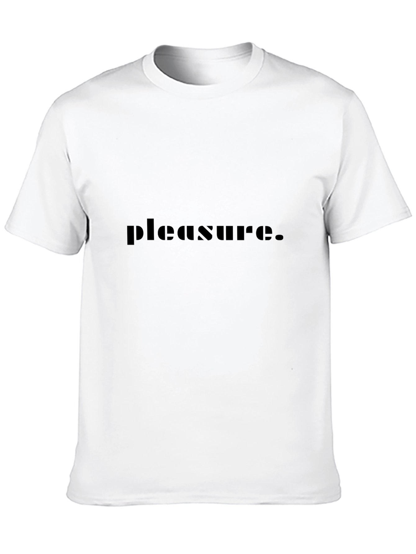 Black Pleasure T-Shirt | Men's Short Sleeve Black Tee view 10
