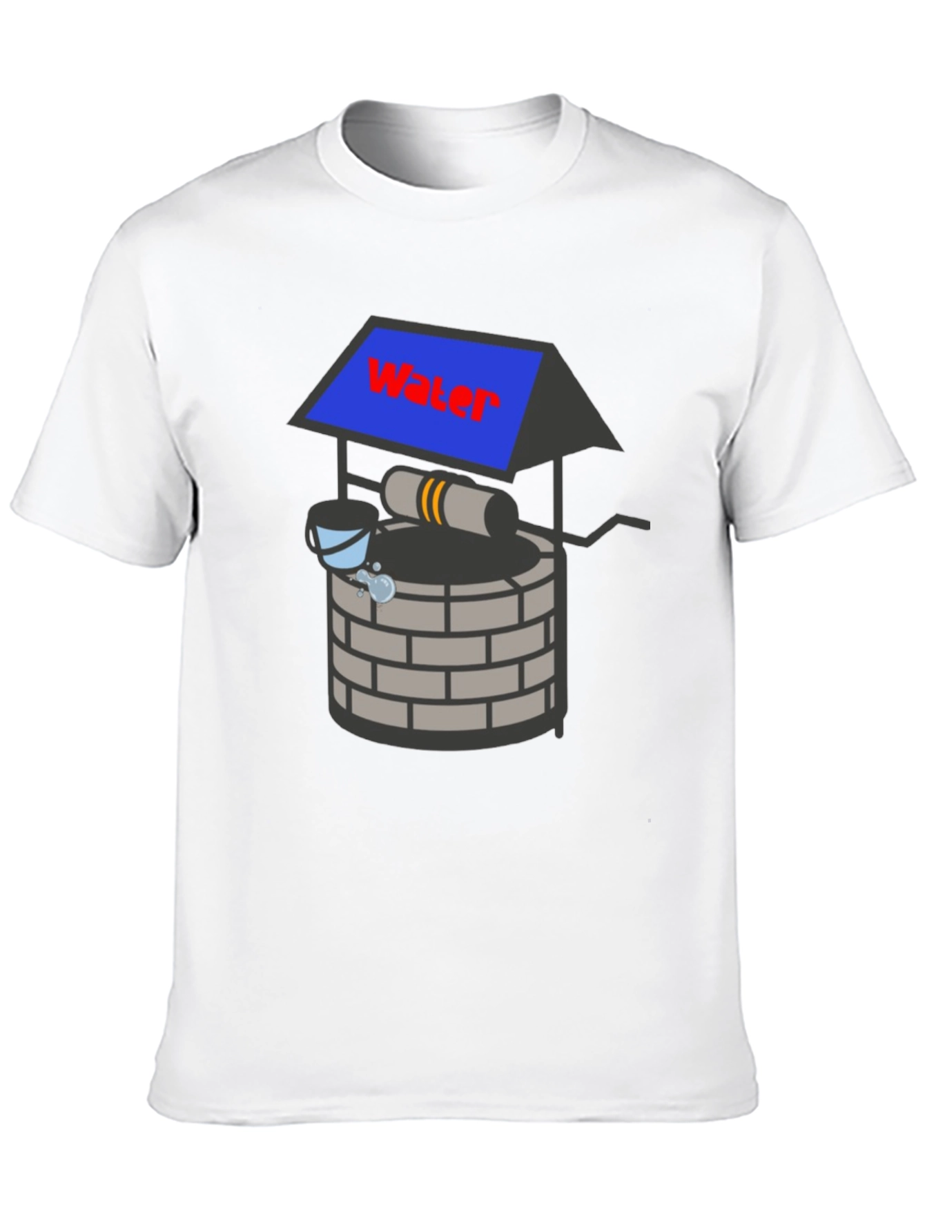 Black Water Well Graphic Tee - Black Cotton Blend view 10