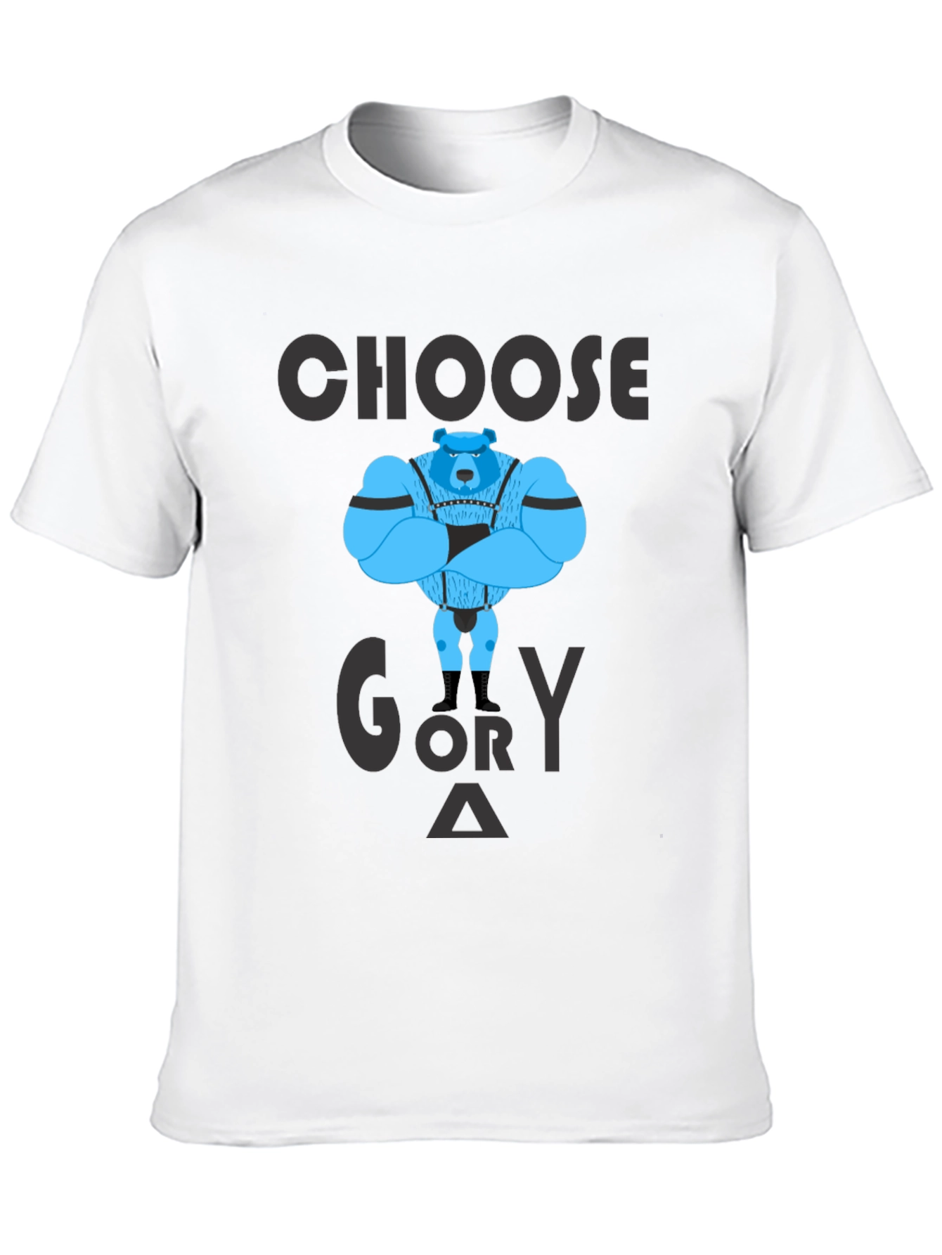 Black Choose Glory T-Shirt - Bear Graphic Tee view 10