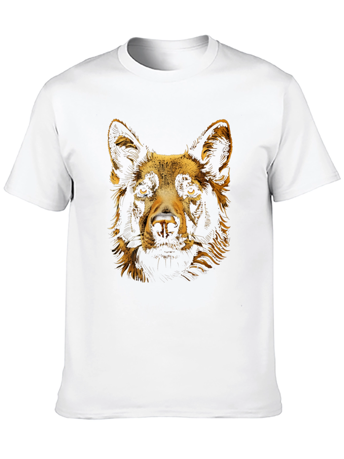 Black Dog Portrait Graphic Tee - Soft Cotton Blend view 10