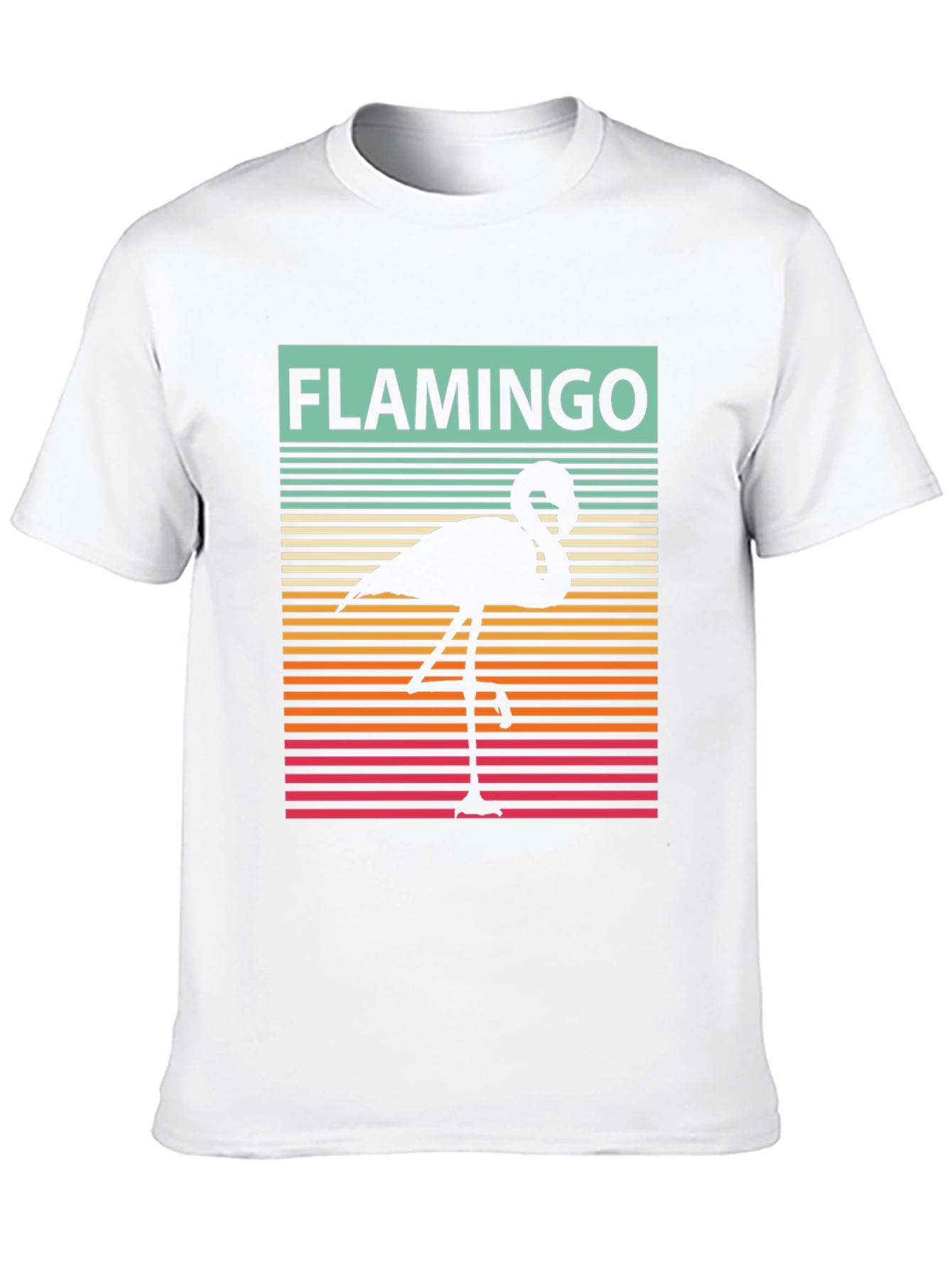Black Retro Flamingo Graphic Tee view 10