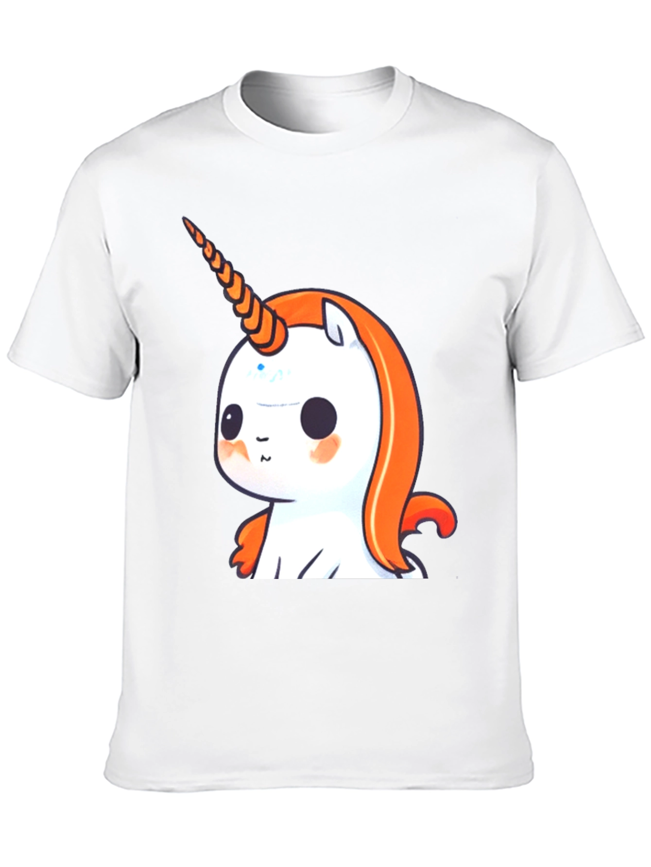 Black Cute Unicorn Graphic Tee - Black Casual T-Shirt view 10