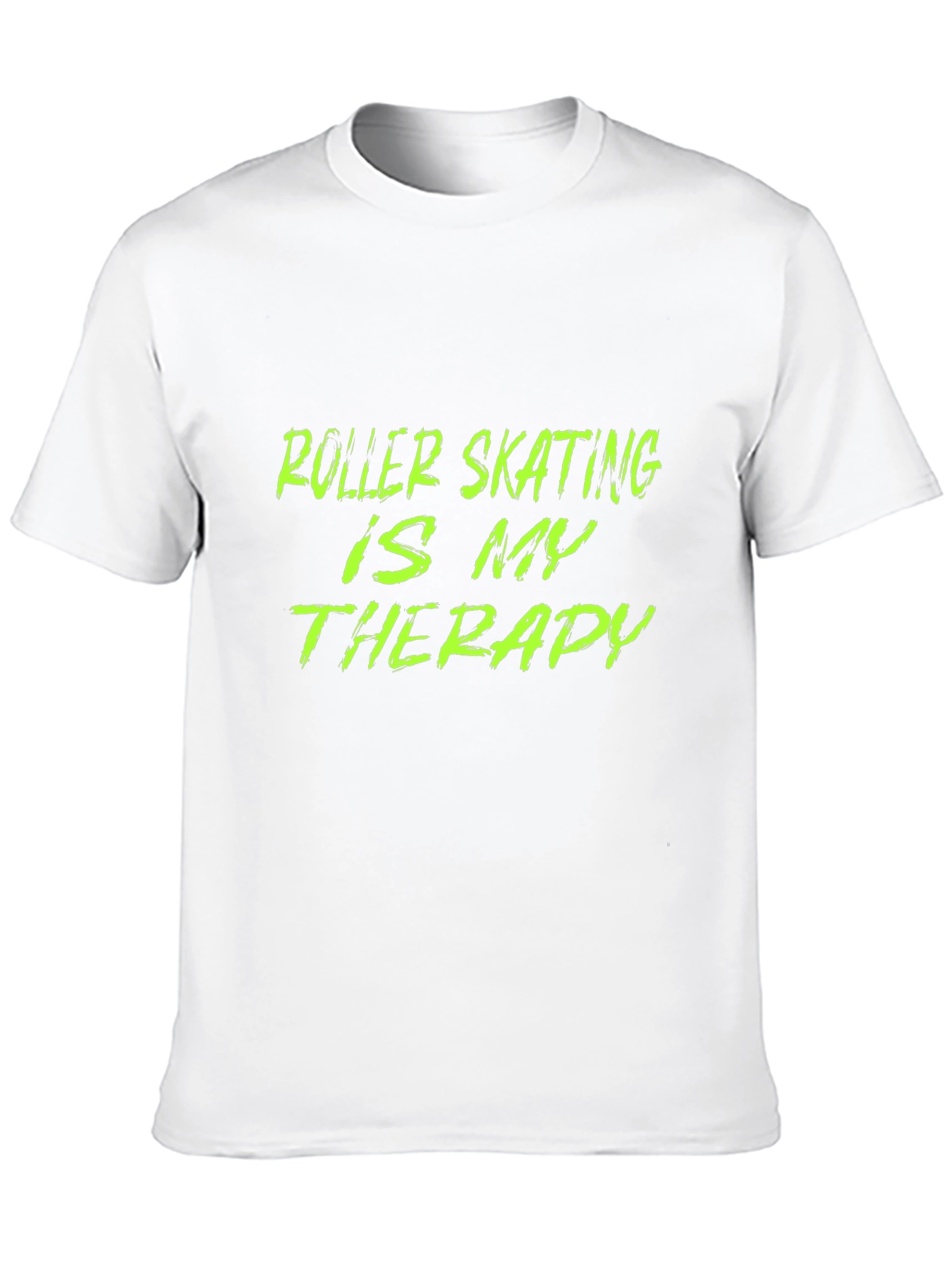 Black Roller Skating Therapy T-Shirt - Black Graphic Tee view 10