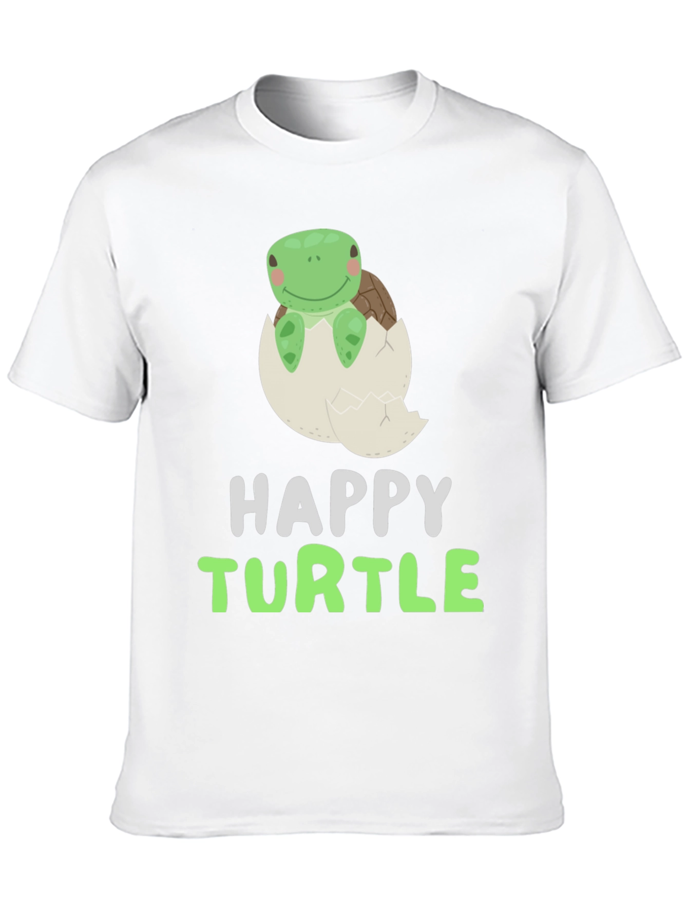 Black Happy Turtle Tee - Cute Animal Graphic T-Shirt view 10