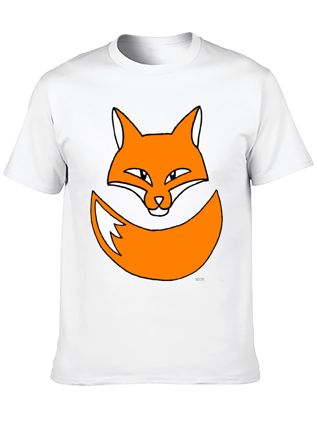 Black Fox Graphic Print T-Shirt - Trendy & Fun view 10