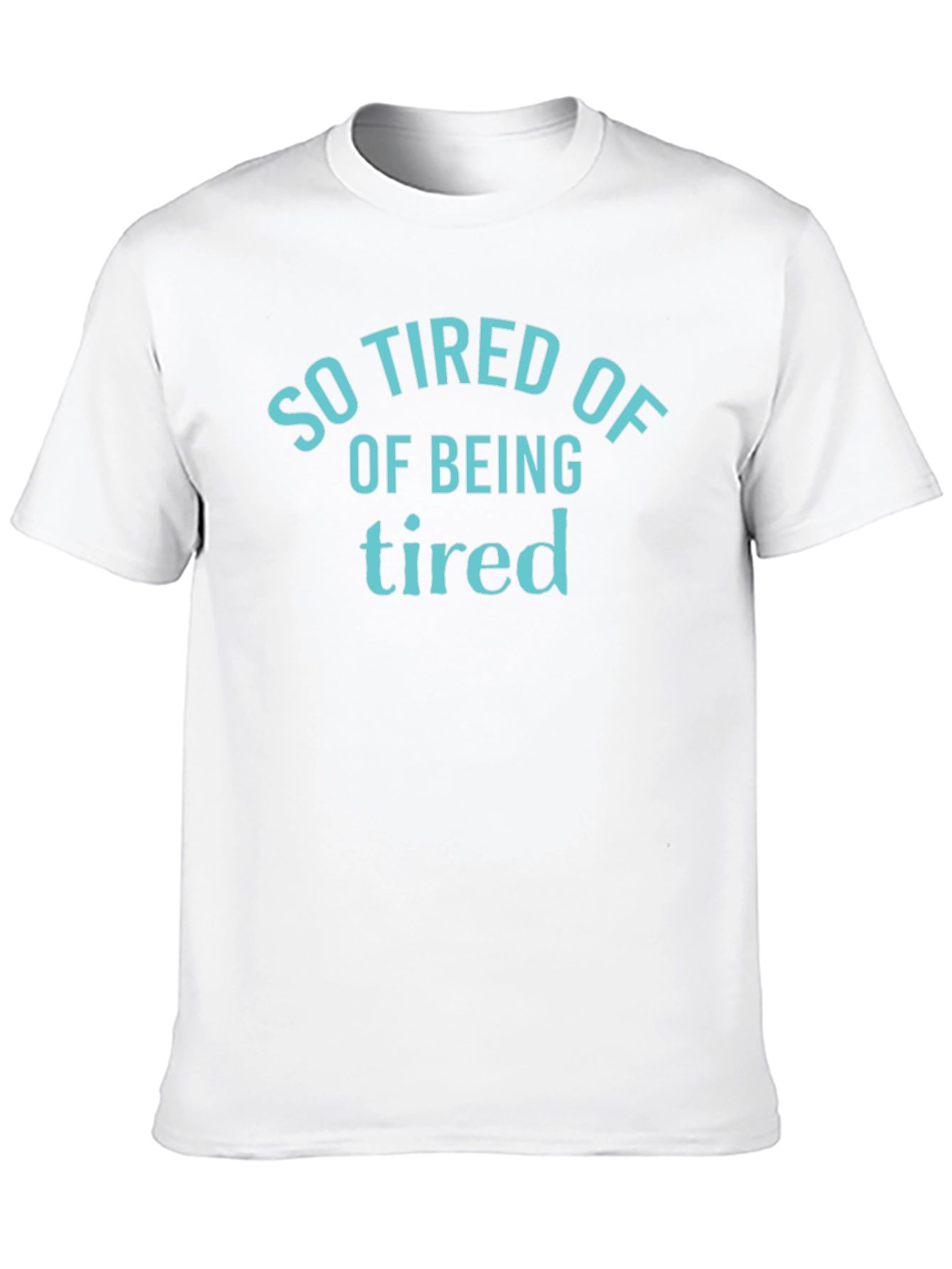 Black So Tired of Being Tired Black Graphic Tee view 10