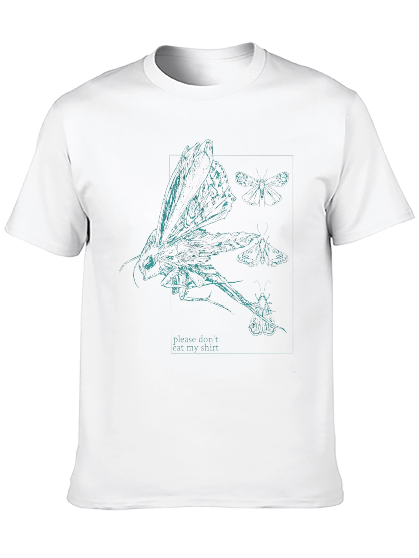 Black Moth Graphic T-Shirt - 'Please Don't Eat My Shirt' view 10