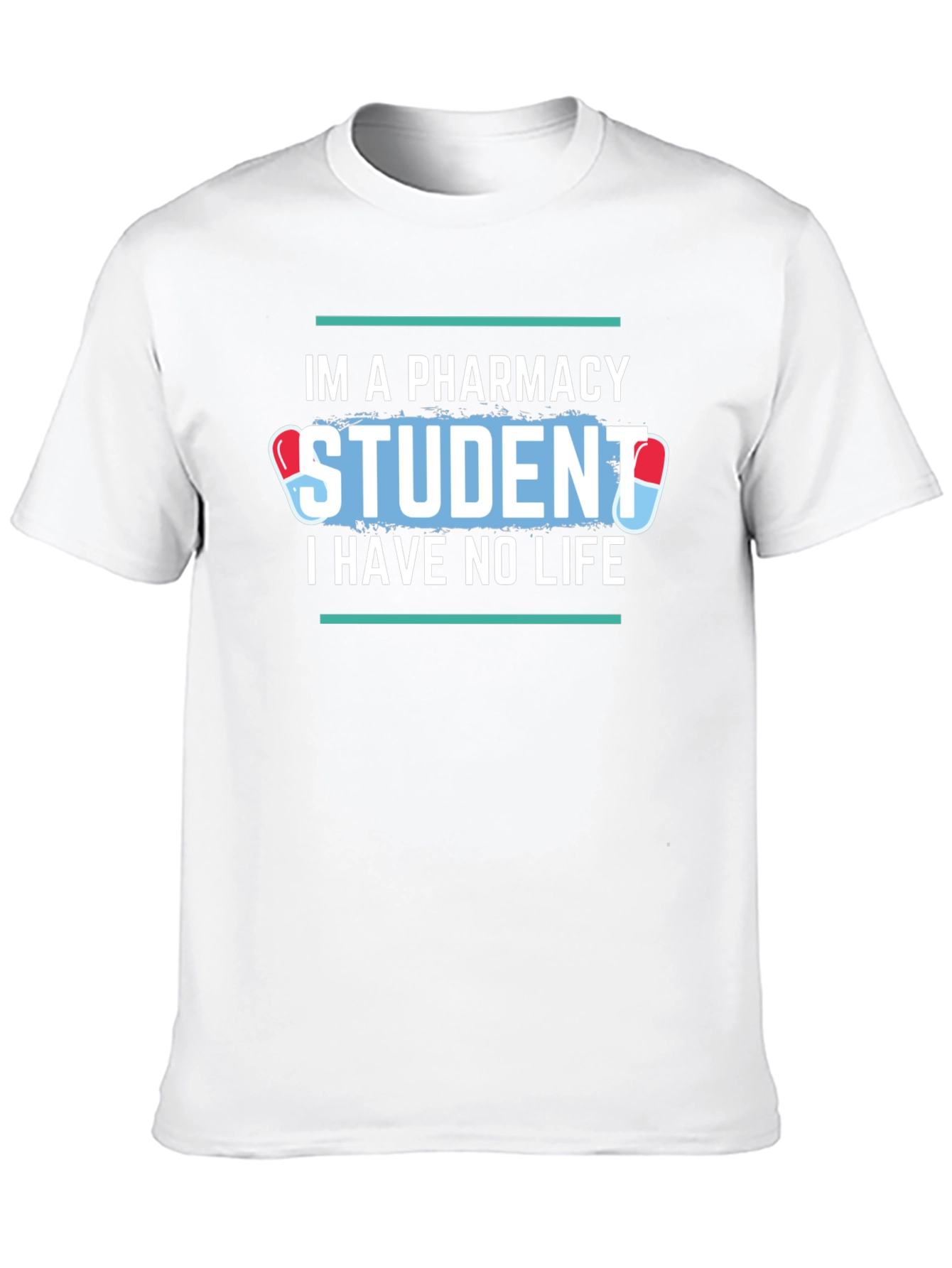 Black Pharmacy Student Life Funny T-Shirt view 10