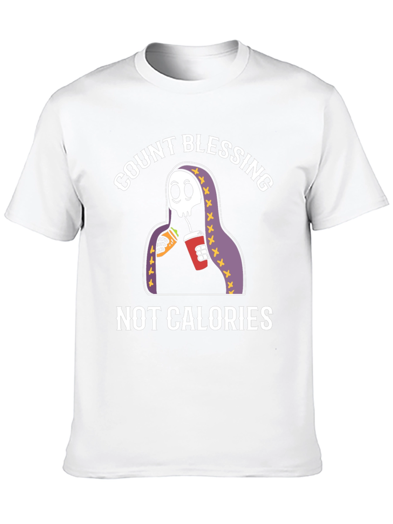 Black Count Blessings Not Calories Graphic Tee view 10