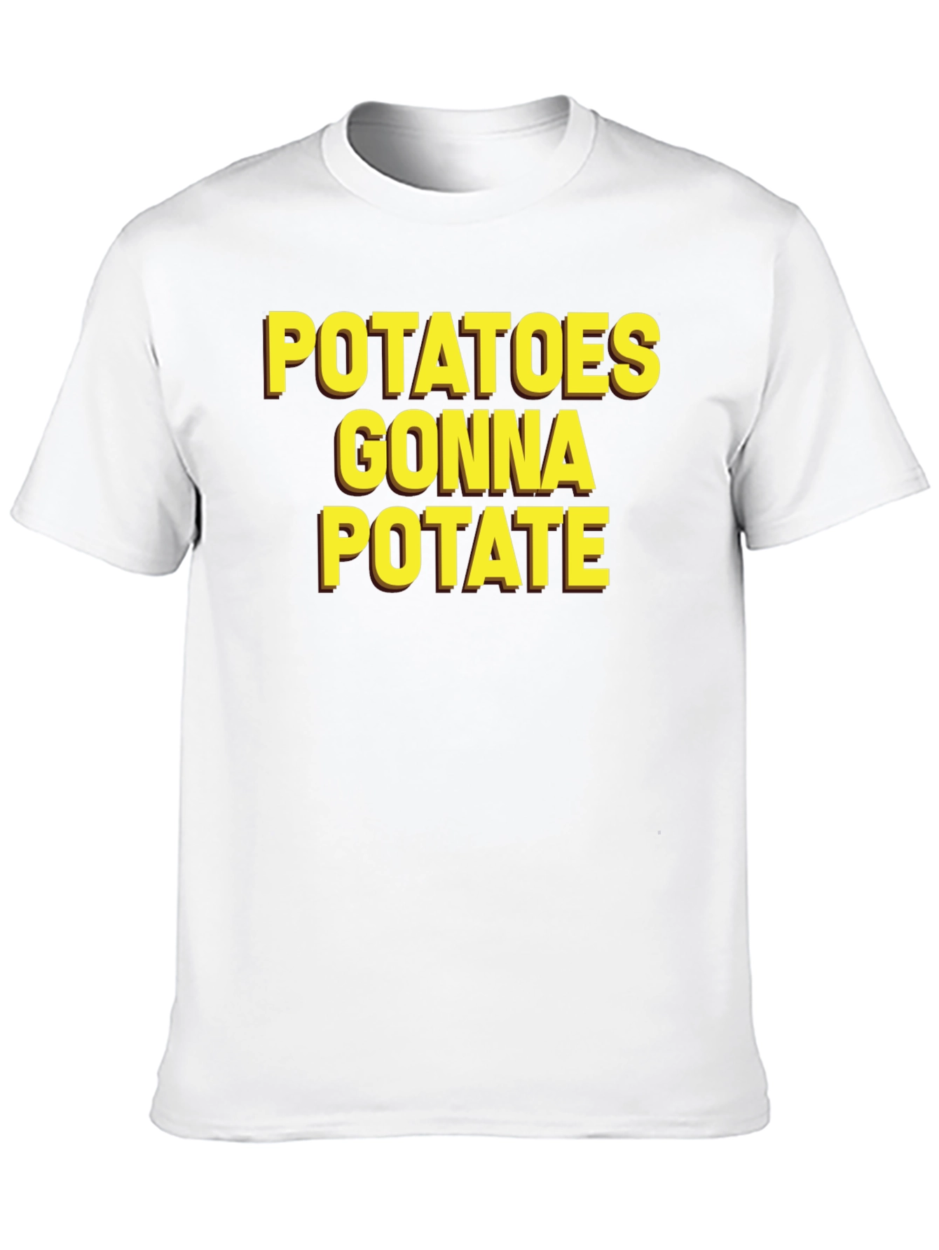 Black Potatoes Gonna Potate Black T-Shirt view 10