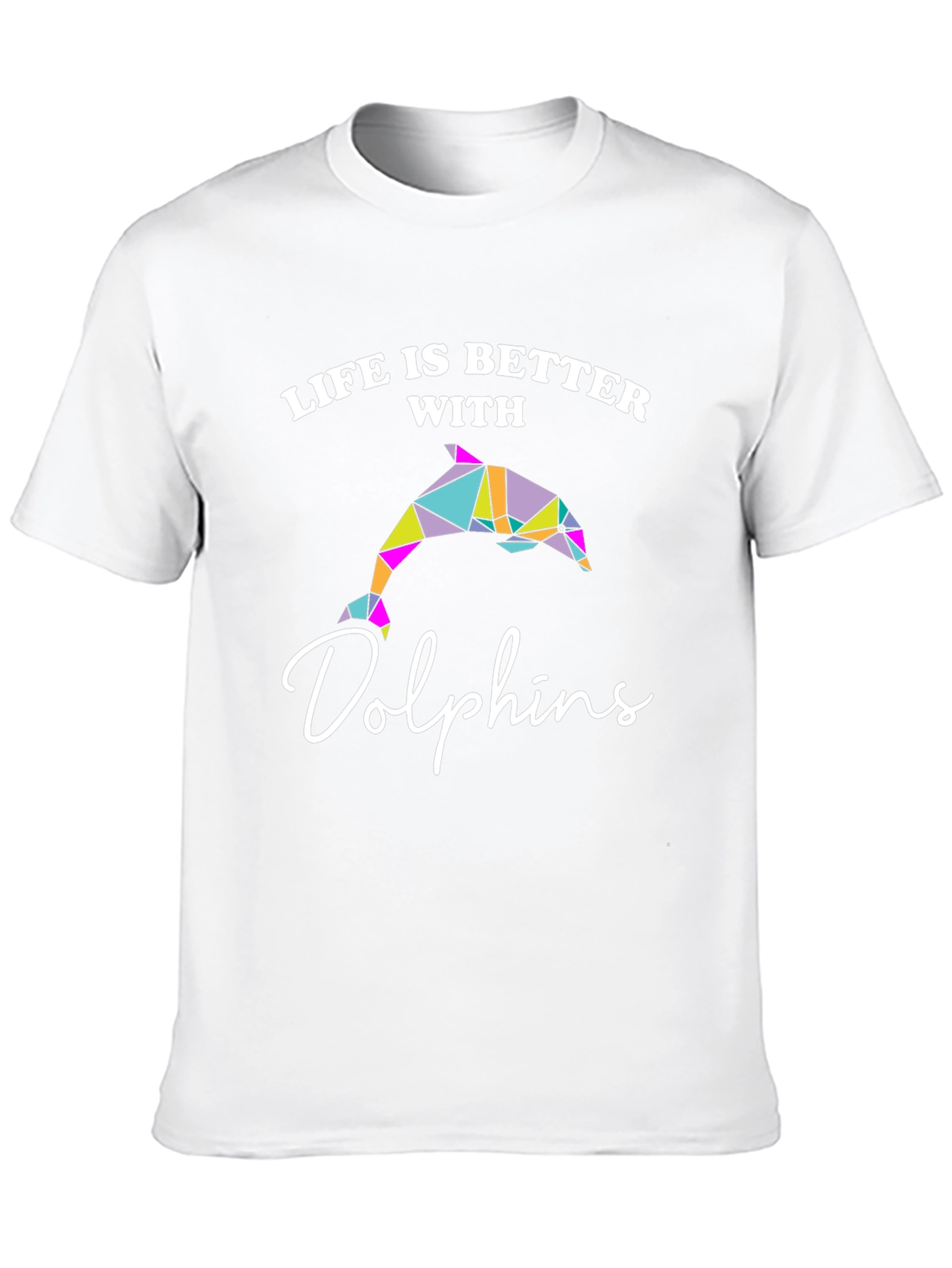 Black Life is Better with Dolphins Graphic T-Shirt view 10