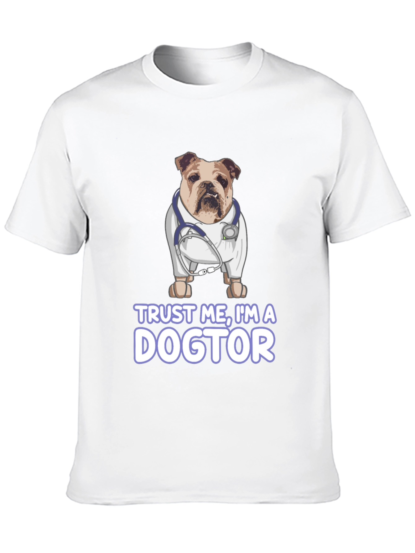 Black Dogtor T-Shirt - Bulldog Doctor Tee view 10