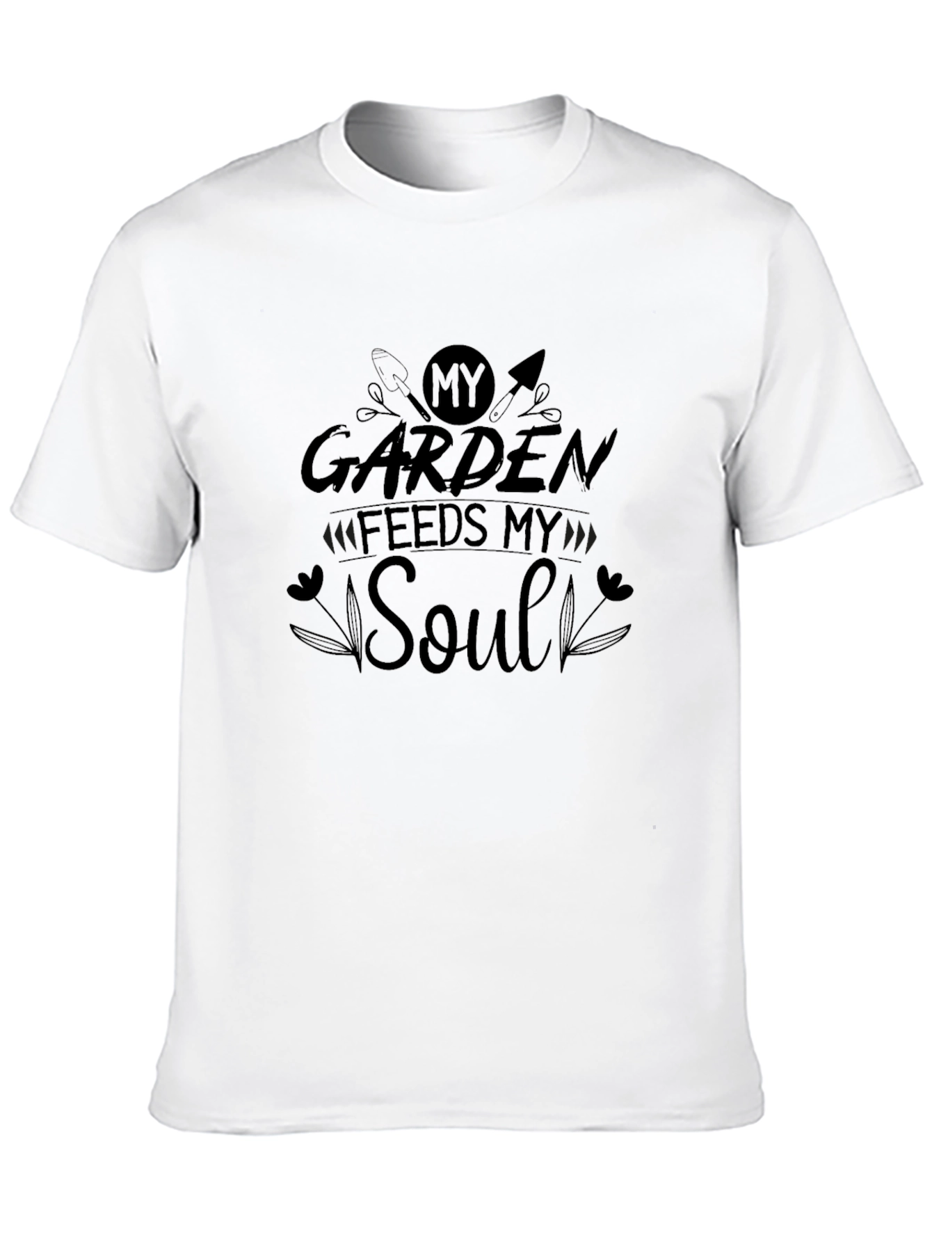 Black Gardening Soul T-Shirt - Black Cotton Blend view 10