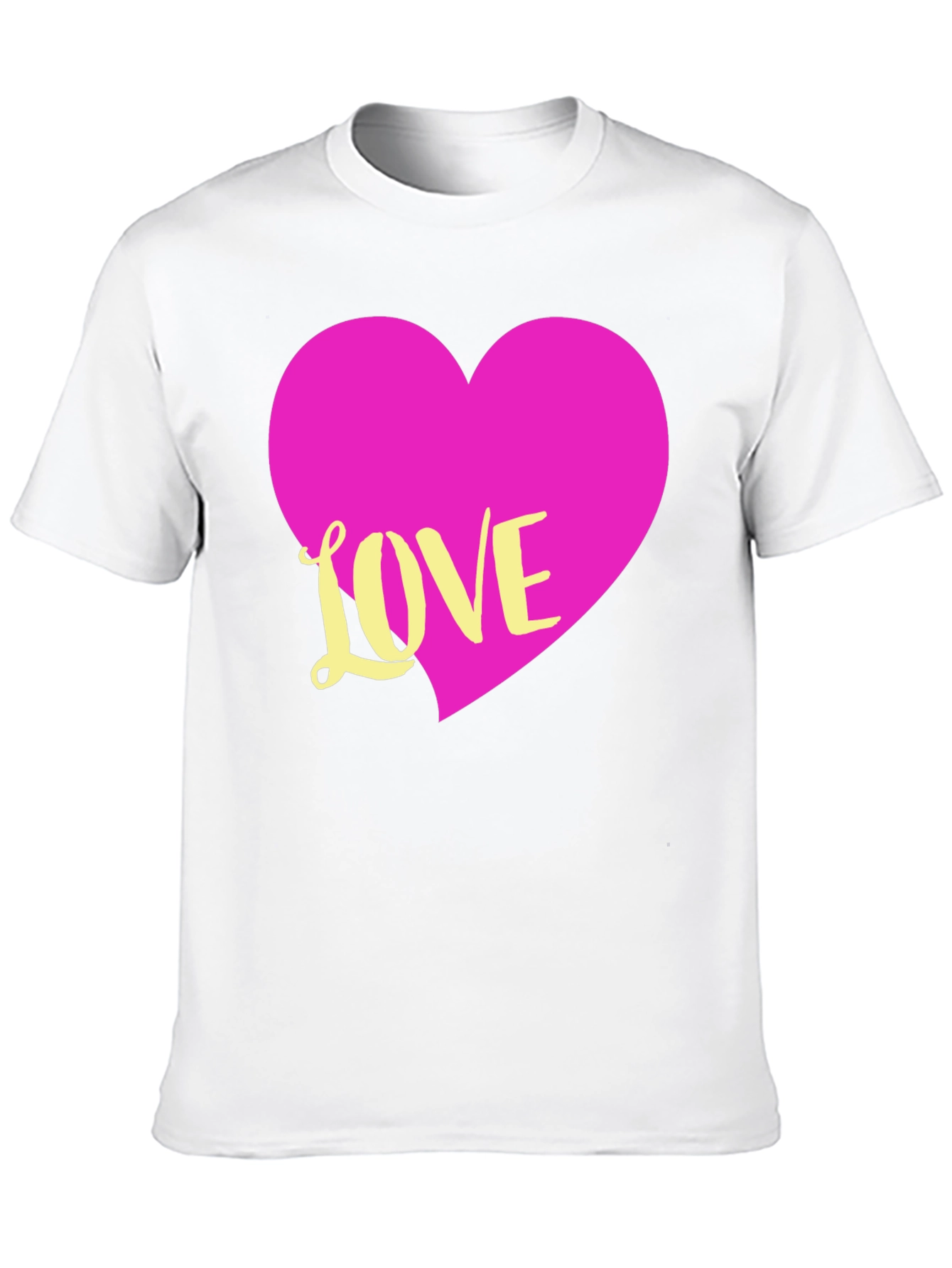 Black Love Heart T-Shirt - Graphic Tee view 10