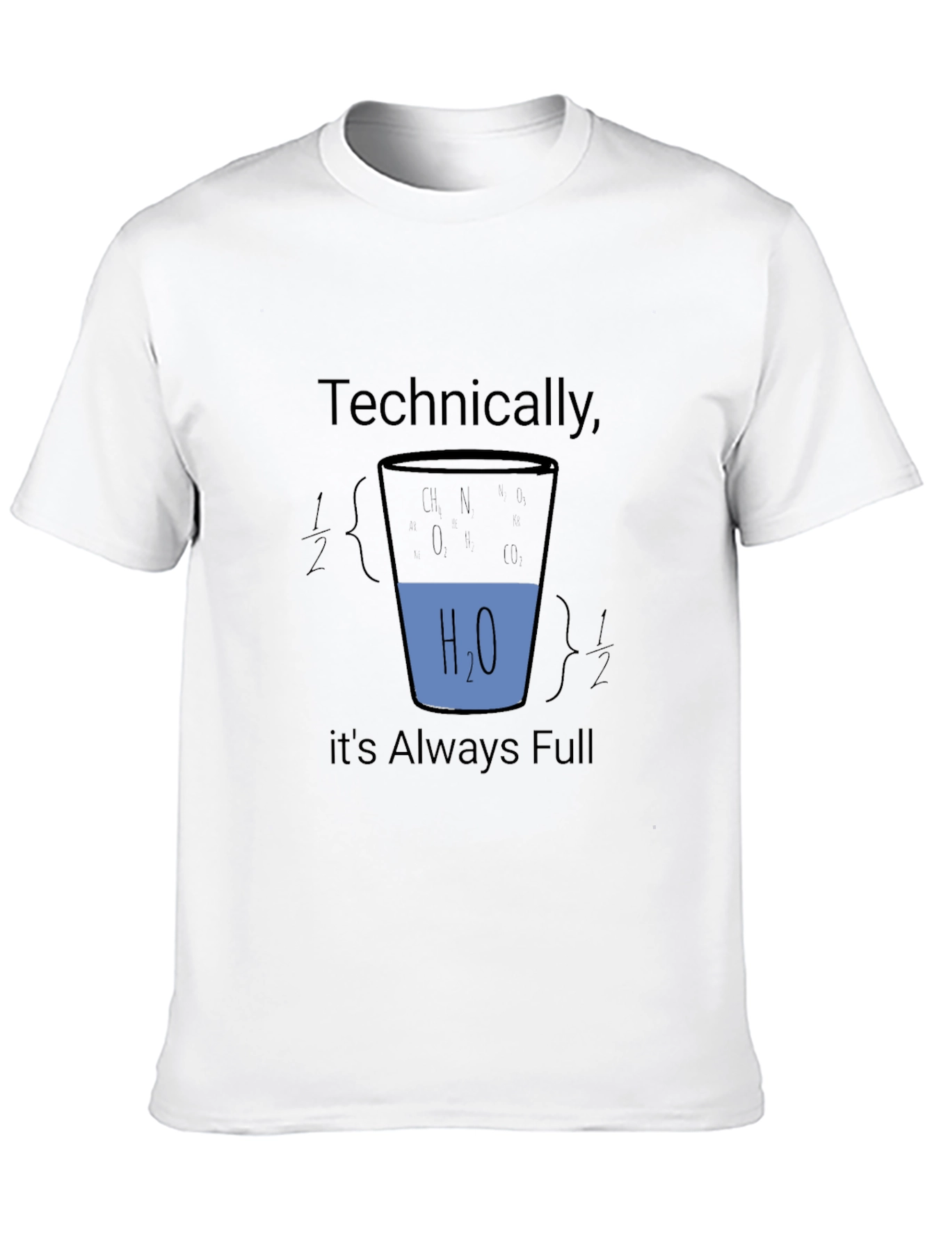 Black Technically Always Full Science T-Shirt view 10