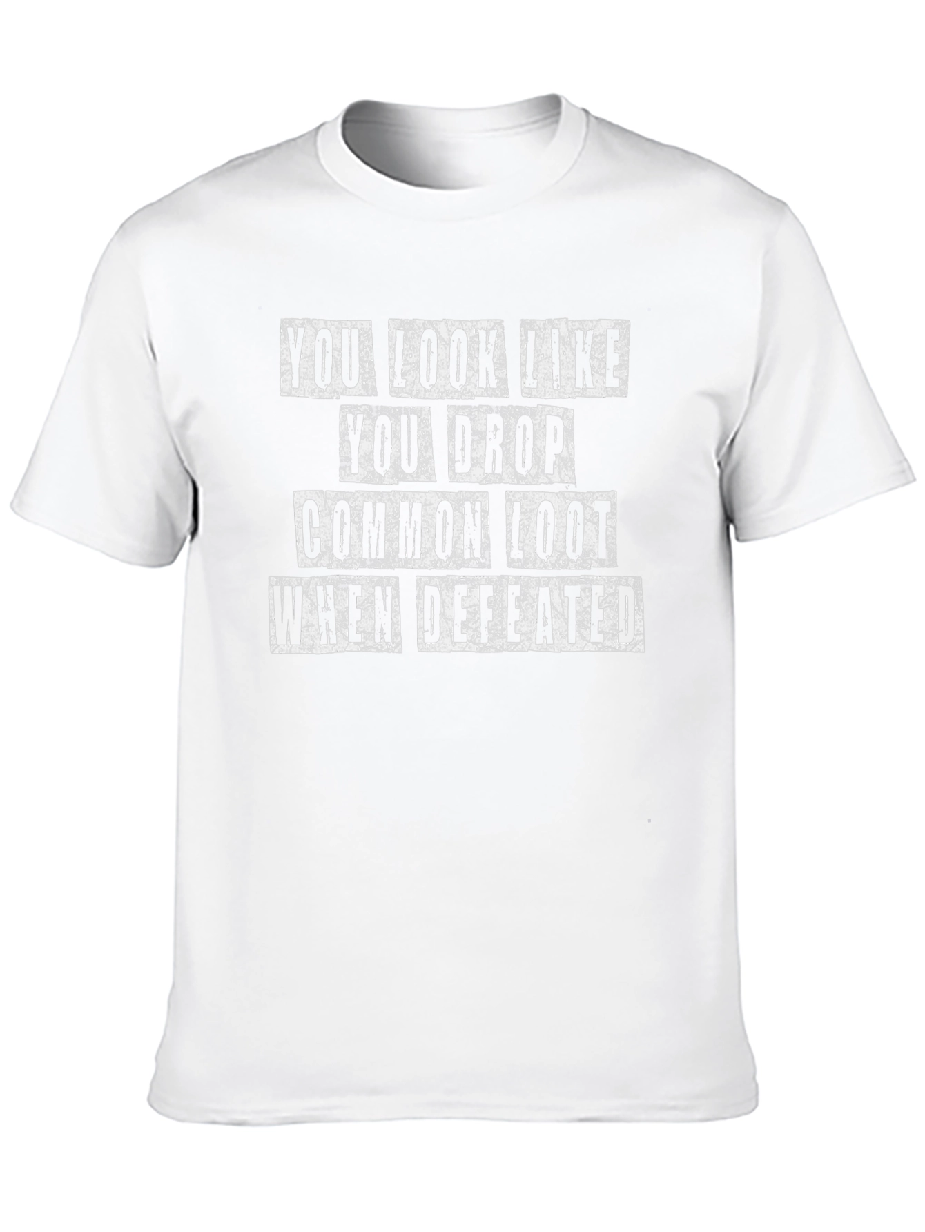 Black Funny Gamer T-Shirt - Common Loot Humor view 10