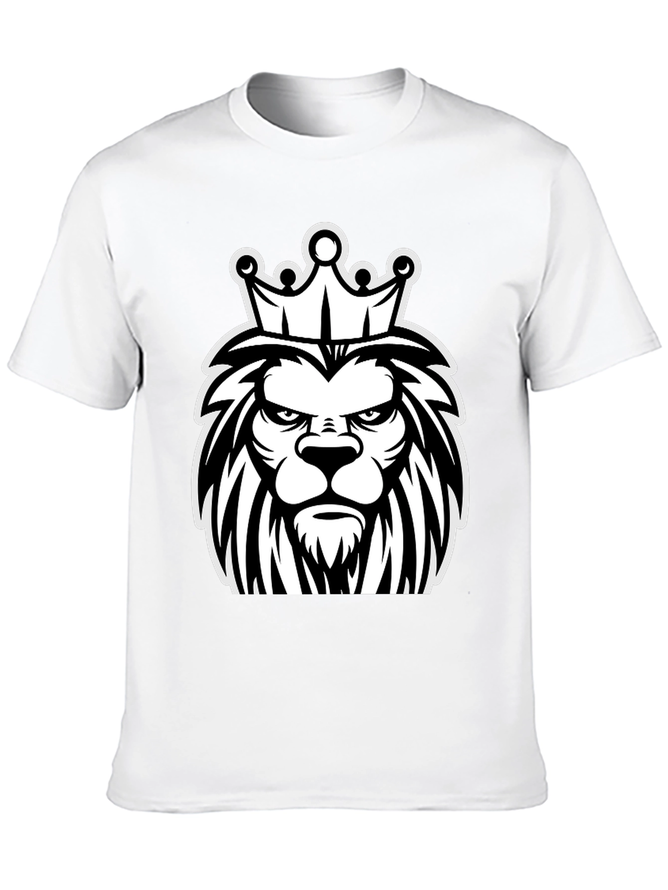 Black Lion King Graphic T-Shirt - Black view 10