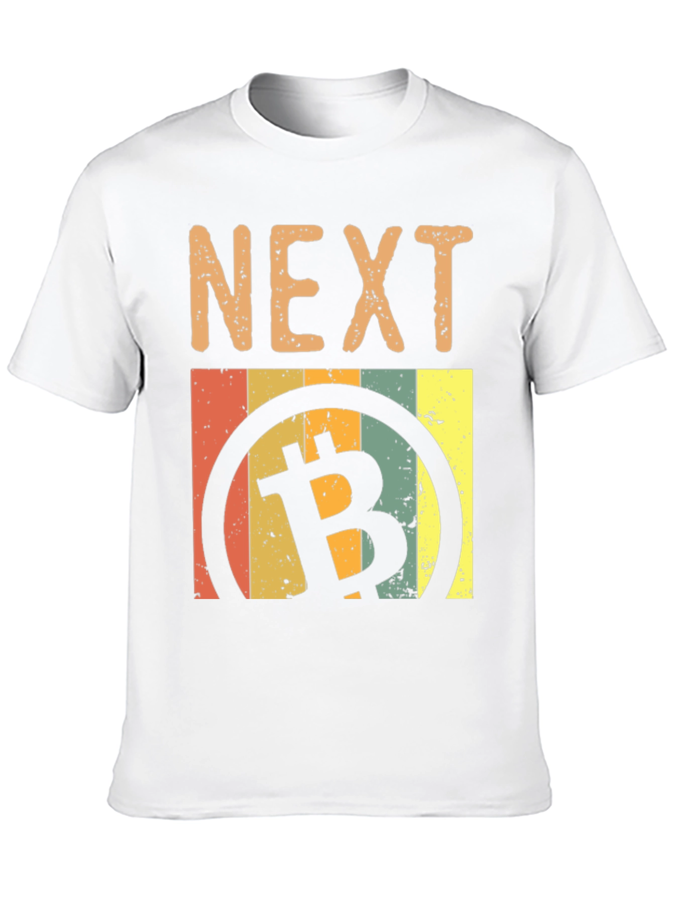 Black Next Bitcoin Retro Style Graphic Tee view 10