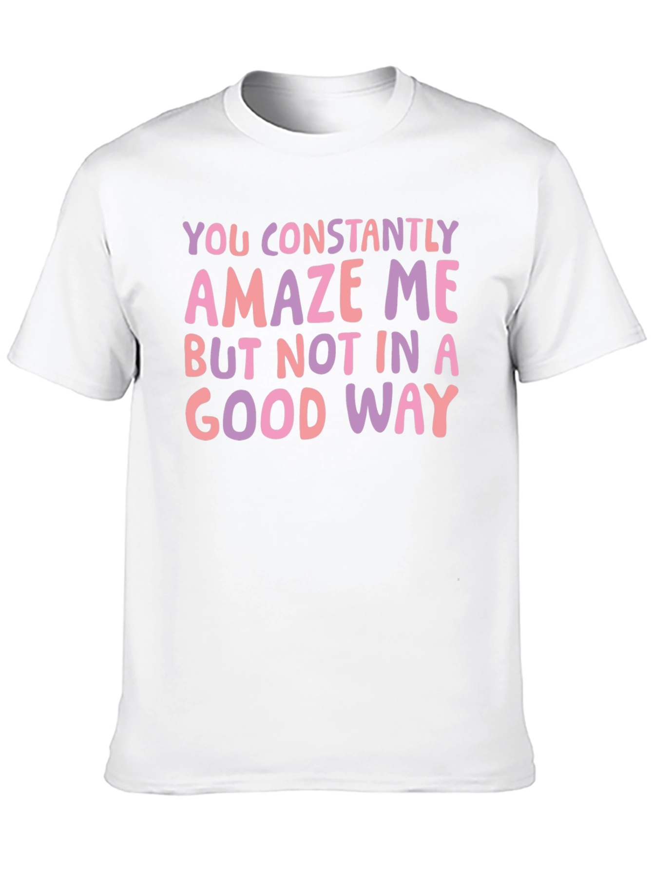 Black Constantly Amaze Me Funny Graphic Tee view 10