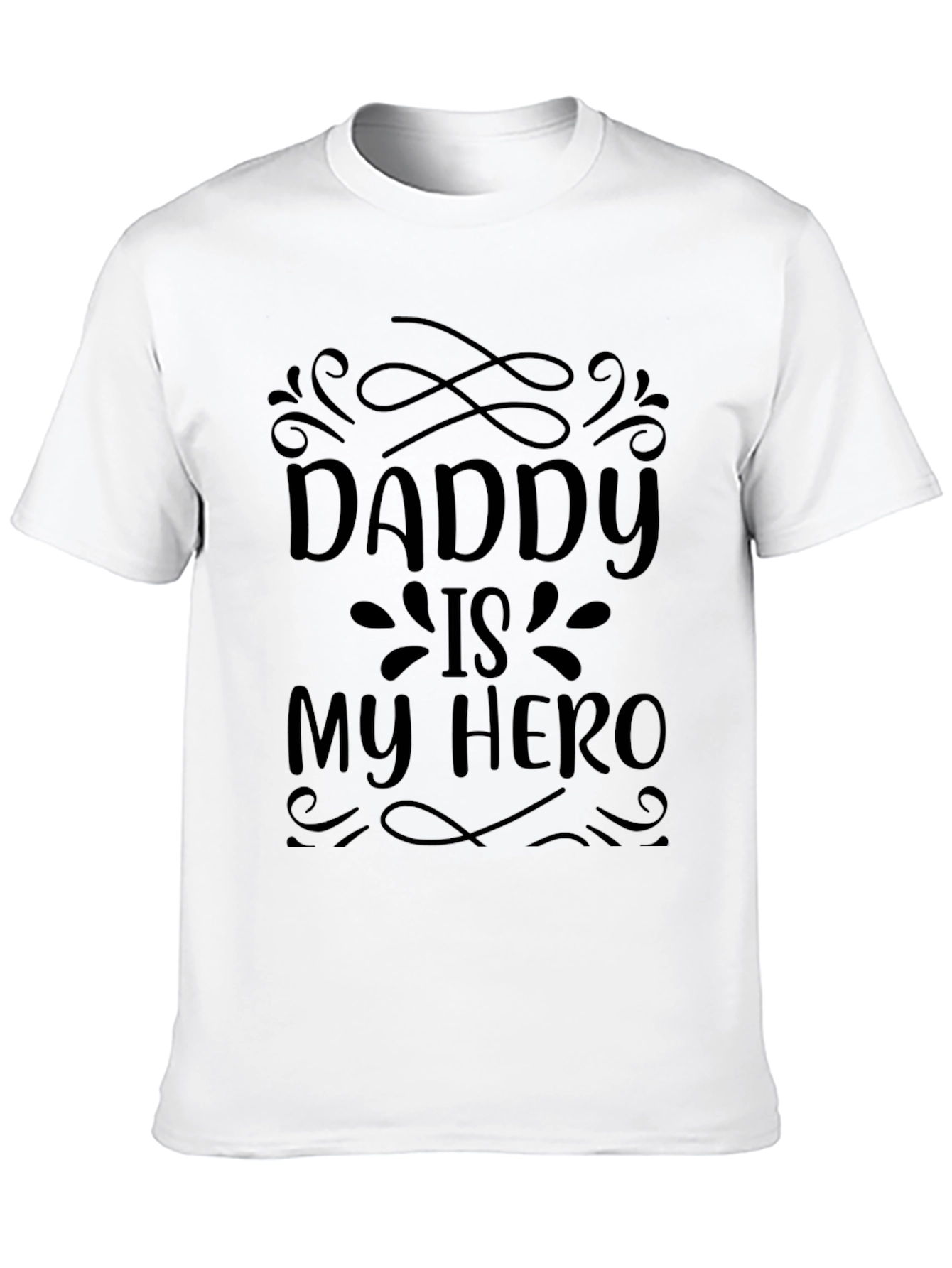Black Daddy is My Hero Black T-Shirt view 10