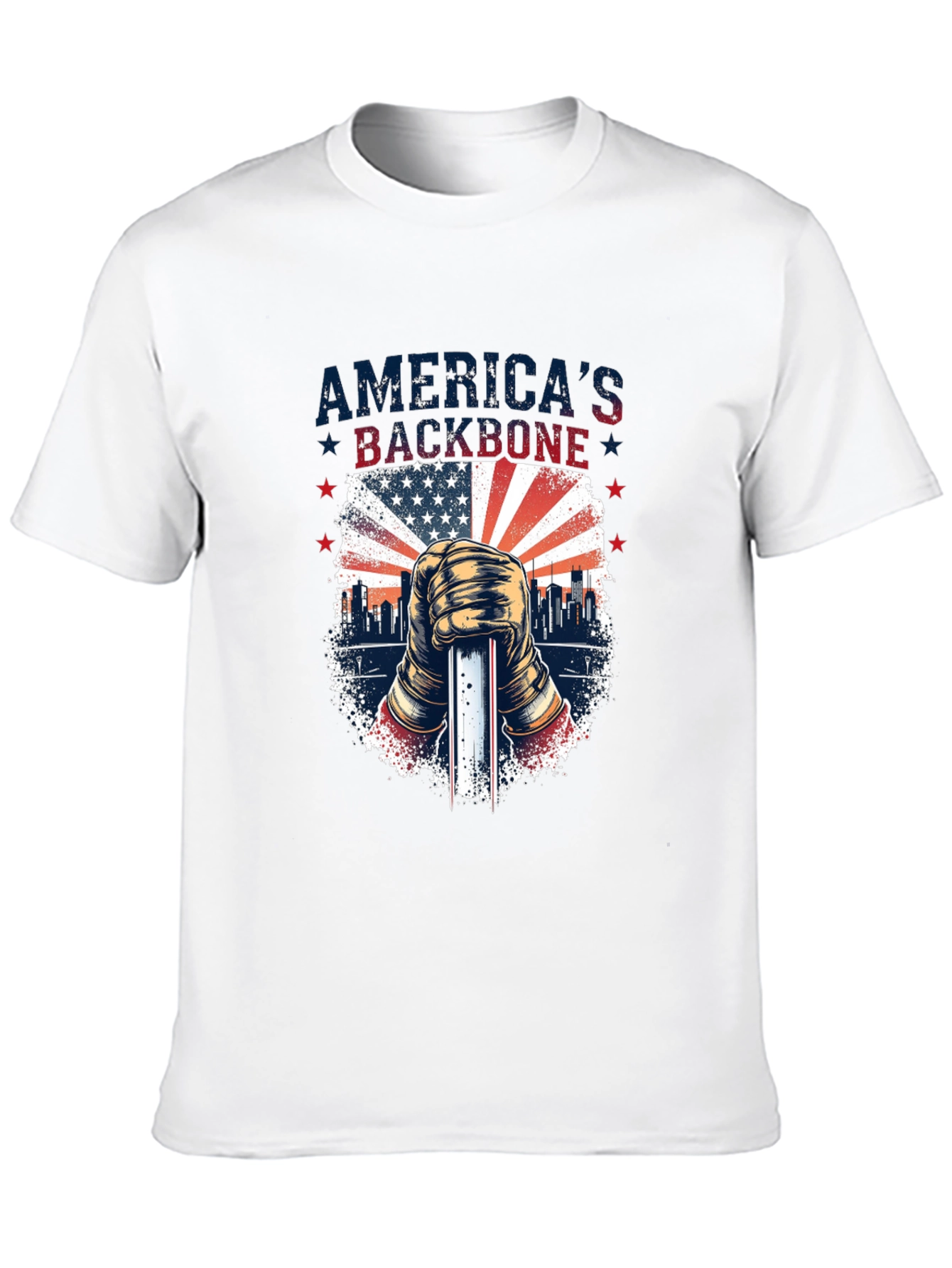 Black America's Backbone T-Shirt view 10