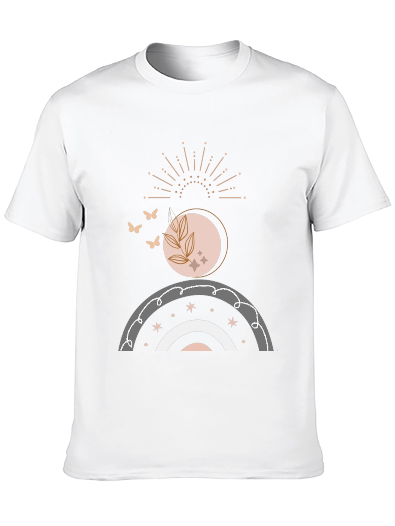 Black Boho Graphic Print T-Shirt - Stylish Comfort view 10