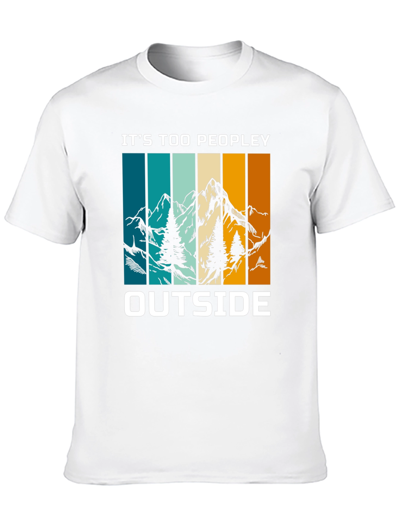 Black It's Too Peopley Outside Graphic Tee view 10