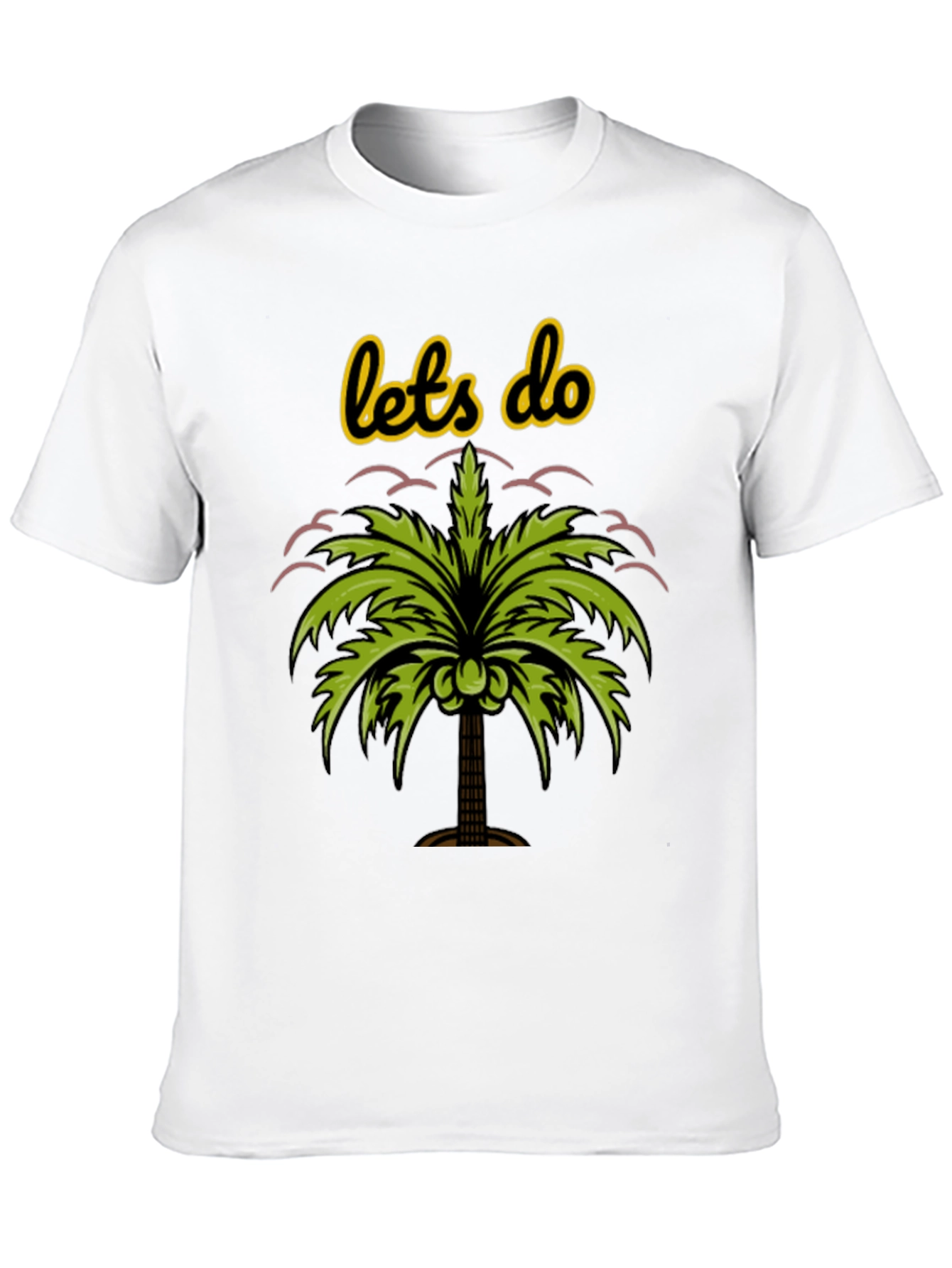 Black Tropical Vibes Tee - Let's Do Palm Tree Shirt view 10