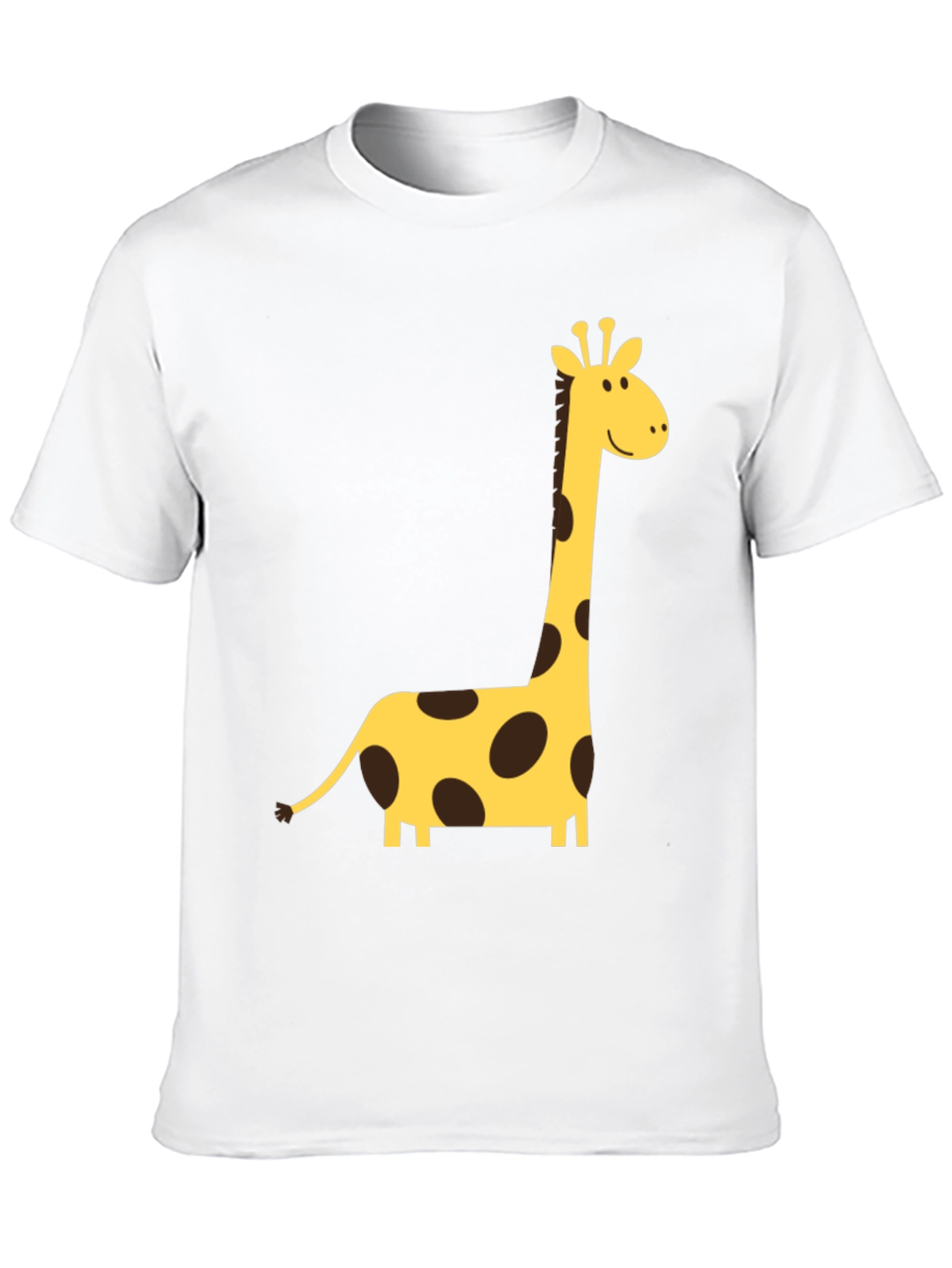 Black Giraffe Graphic Tee - Black Crew Neck T-Shirt view 10
