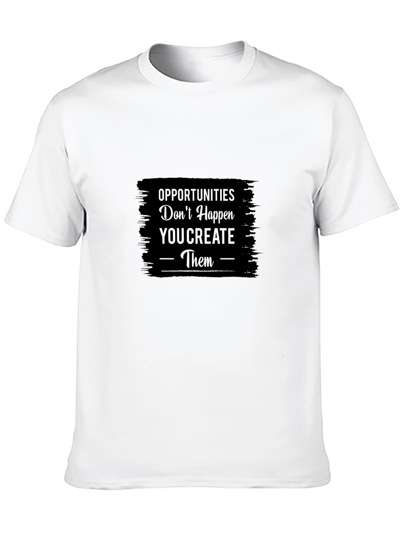 Black Opportunities You Create T-Shirt view 10