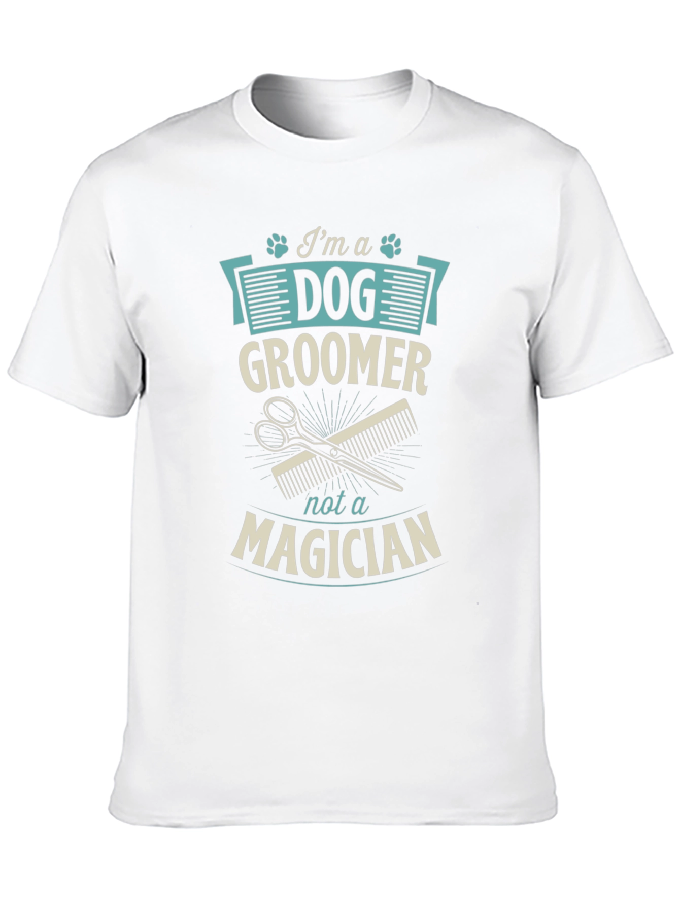 Black Dog Groomer T-Shirt - Funny Pet Grooming Apparel view 10
