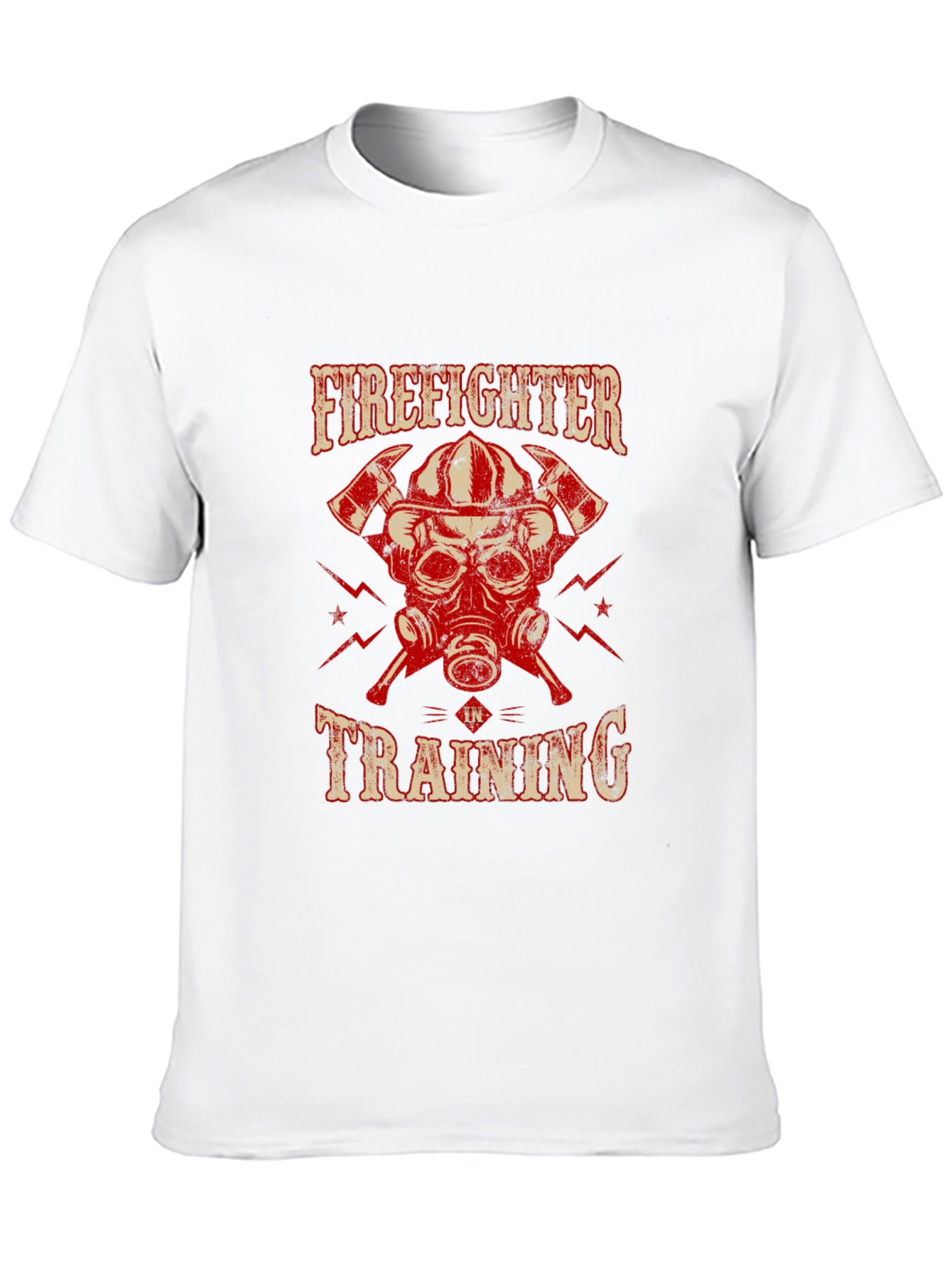 Black Firefighter in Training Graphic T-Shirt view 10