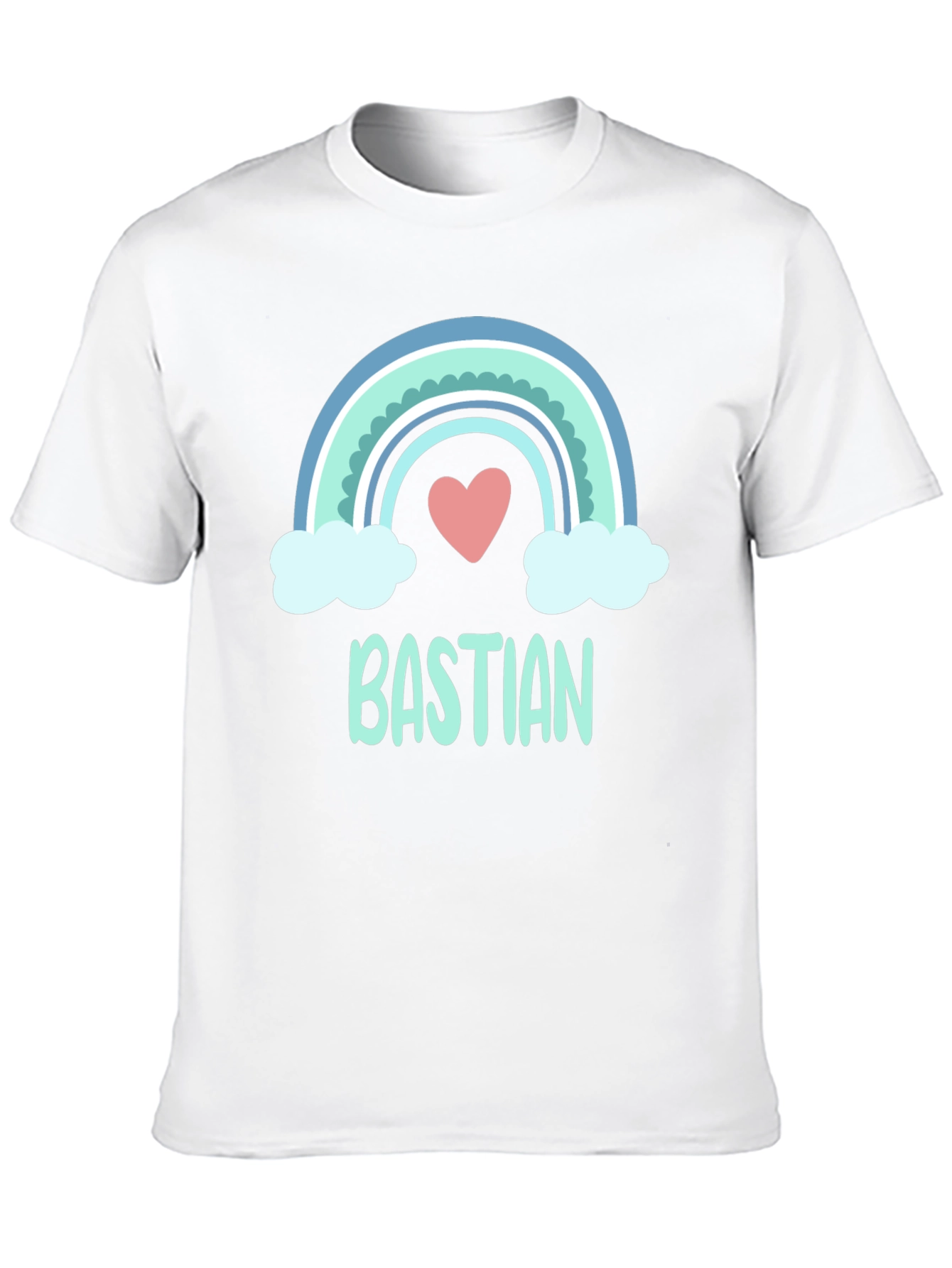 Black Bastian Rainbow Heart T-Shirt view 10