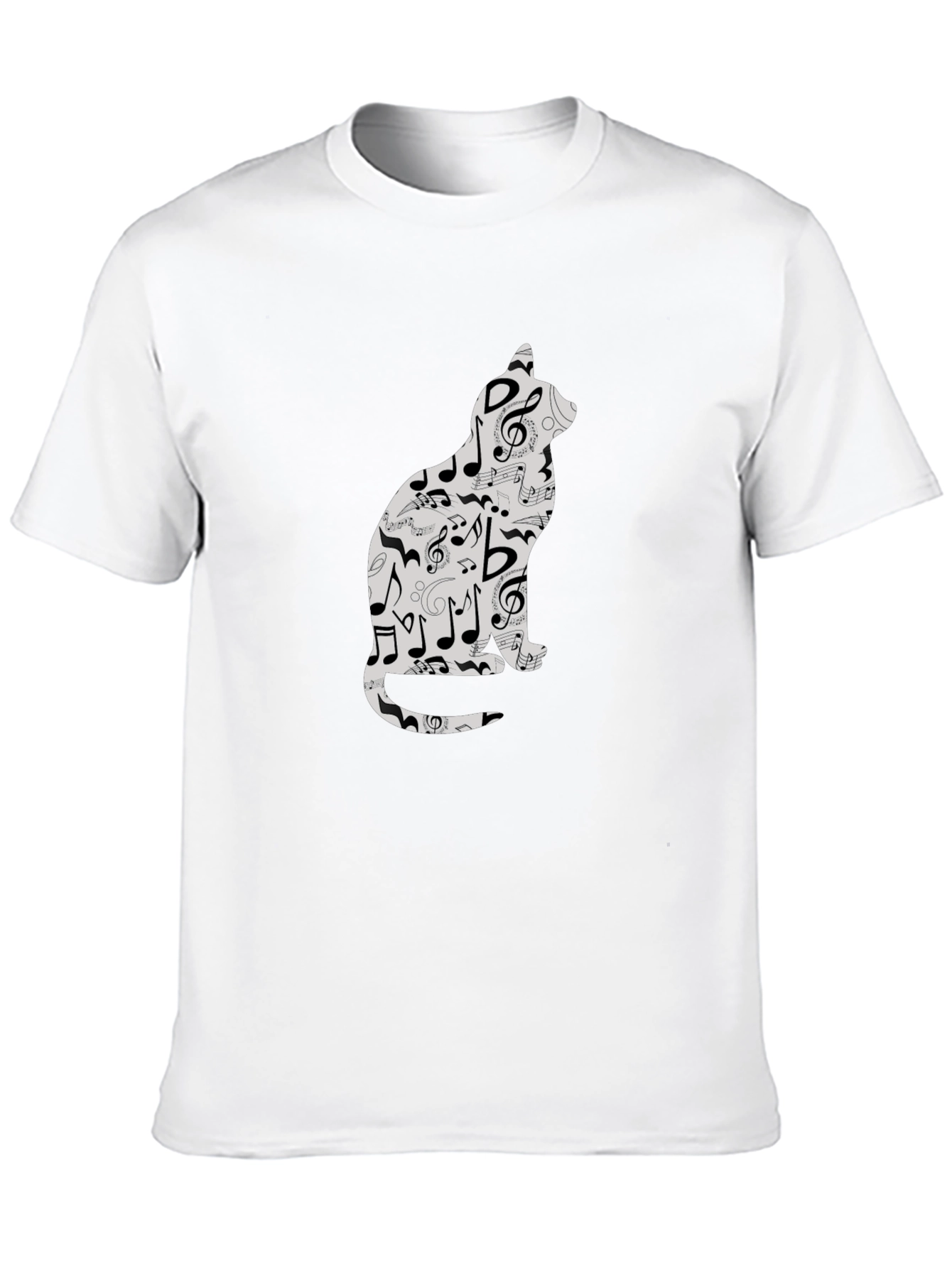 Black Music Cat T-Shirt - Stylish & Unique Design view 10