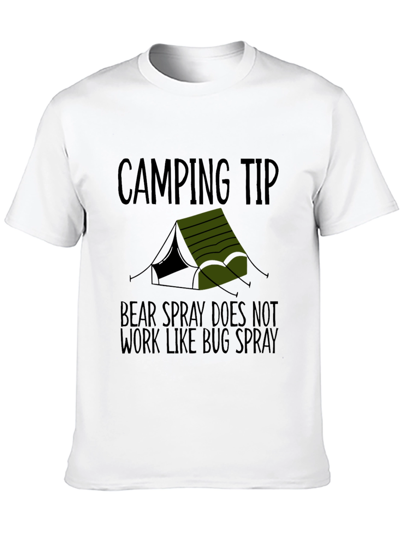 Black Camping Tip Bear Spray T-Shirt view 10