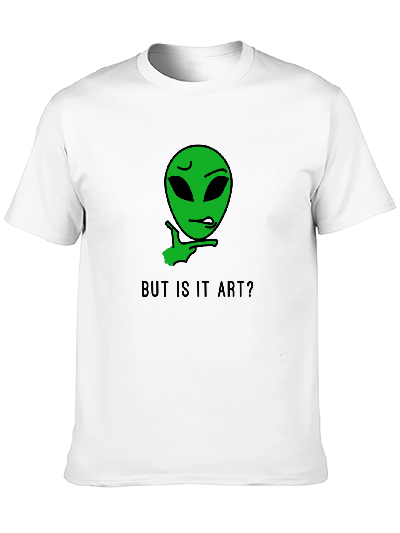 Black But is it Art? Alien Graphic Tee view 10