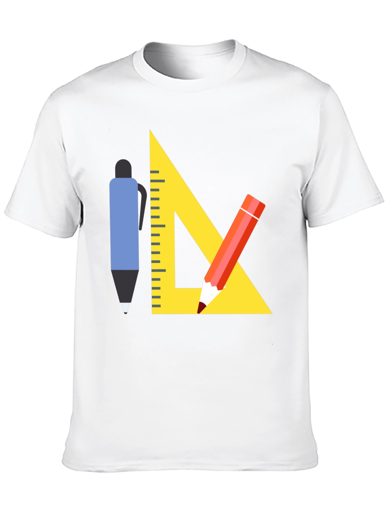 Black Architect T-Shirt - Drafting Tools Graphic Tee view 10