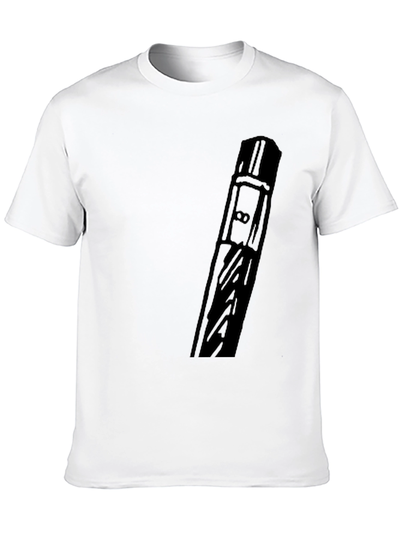 Black Modern Black Graphic Tee - Abstract Design view 10