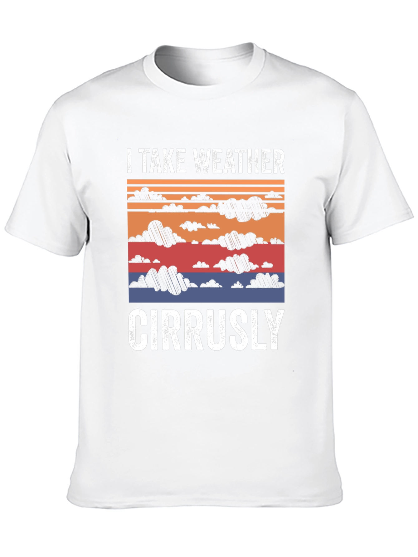 Black Weather Pun T-Shirt - Cirrusly Funny Tee view 10