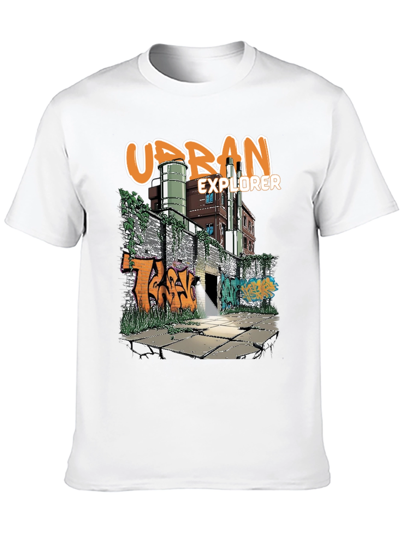 Urban Explorer Graphic Tee - Cool Street Art Design - 10