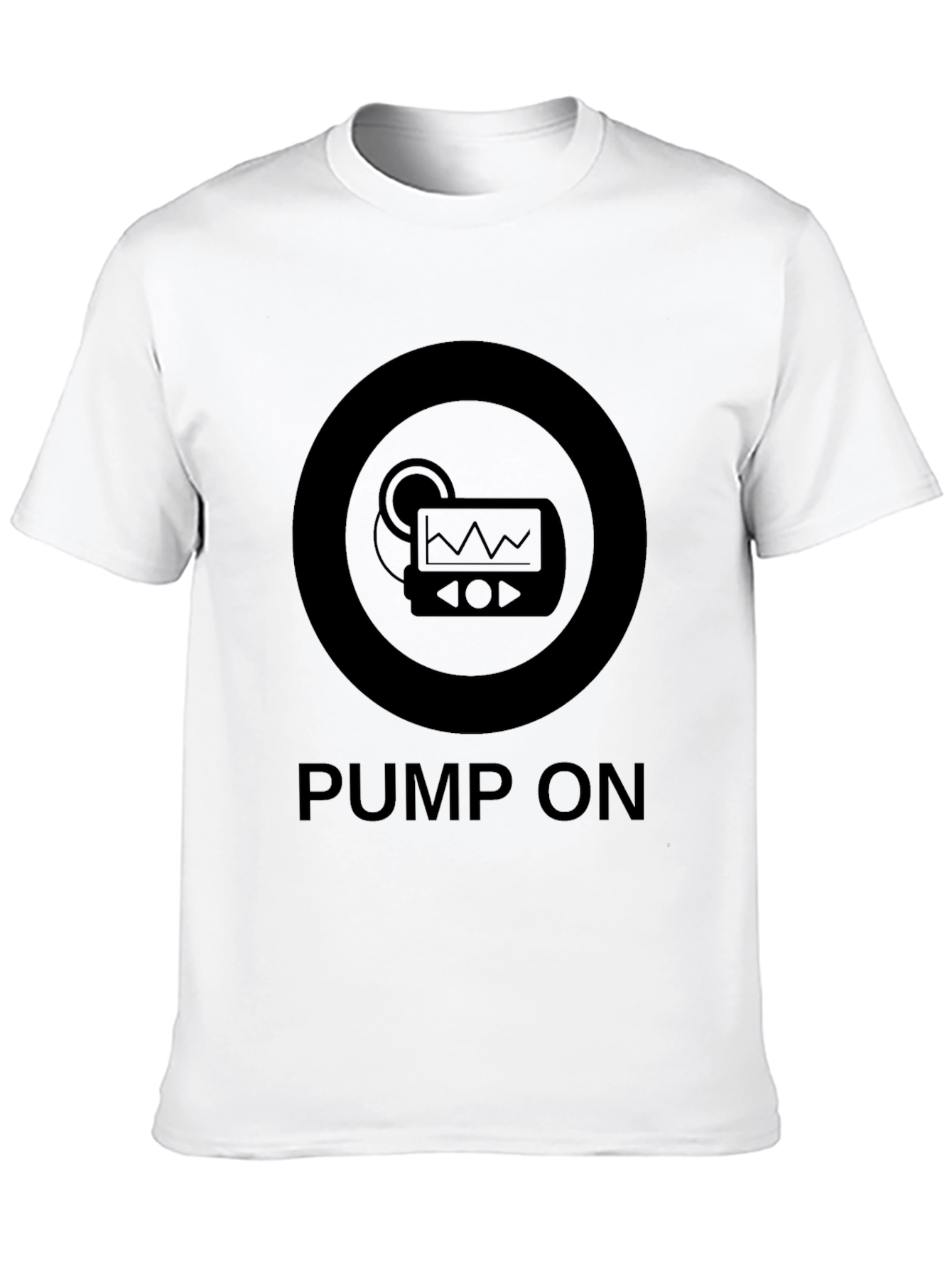 Black Pump On T-Shirt - Medical Device Awareness Tee view 10