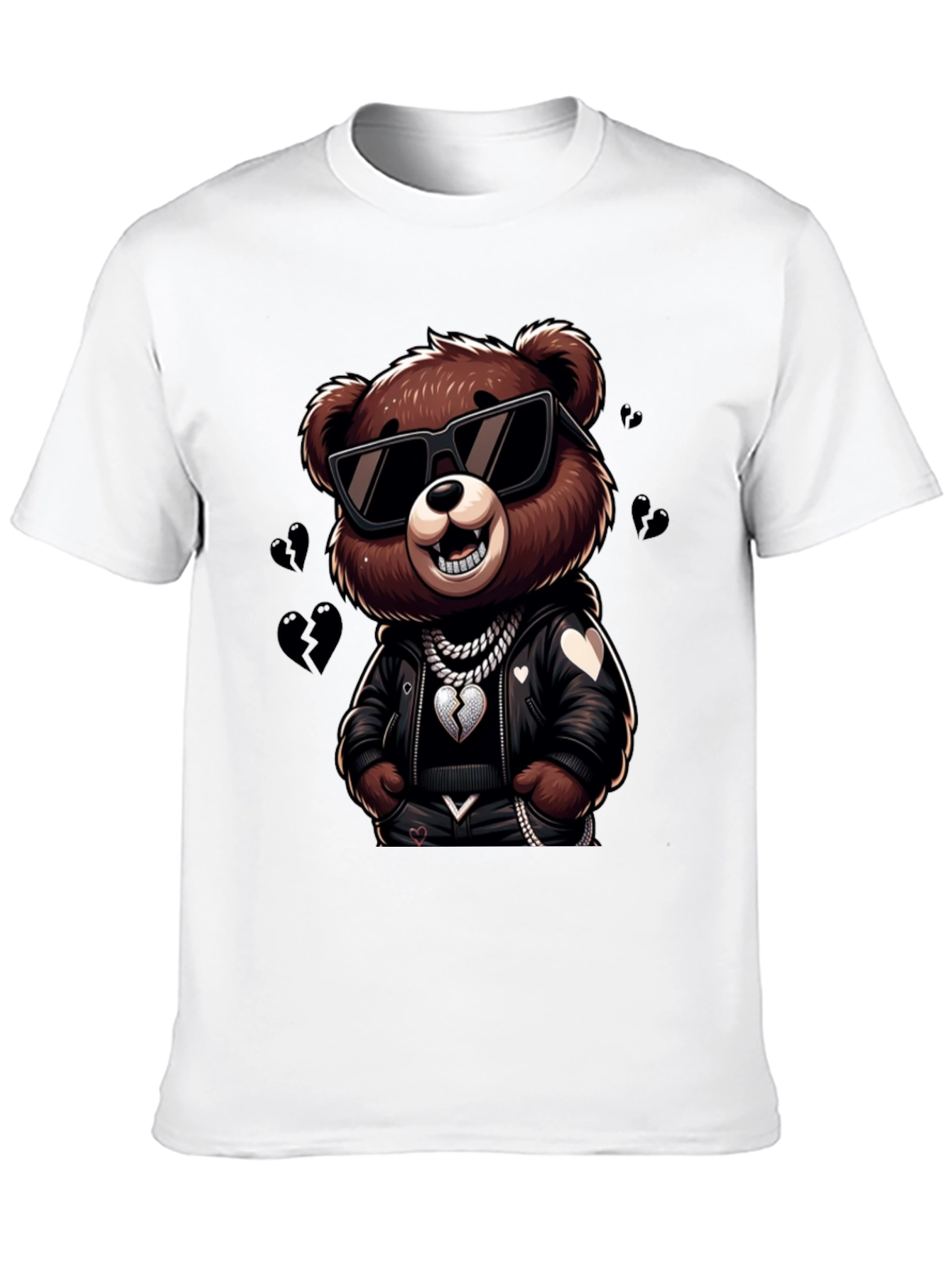 Black Cool Bear Graphic Tee - Stylish & Unique Design view 10