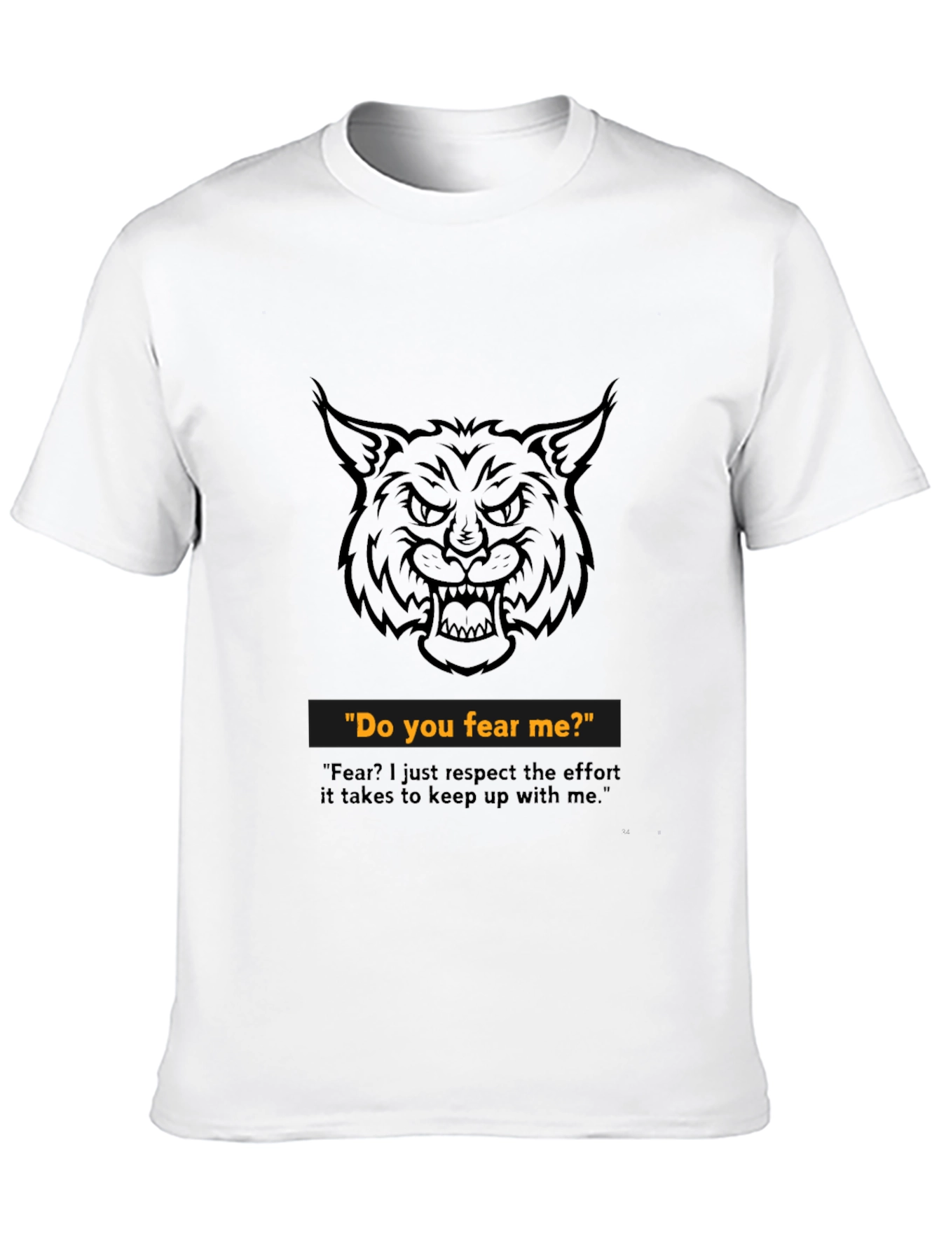 Black Fearless Graphic Tee - Wildcat Design view 10